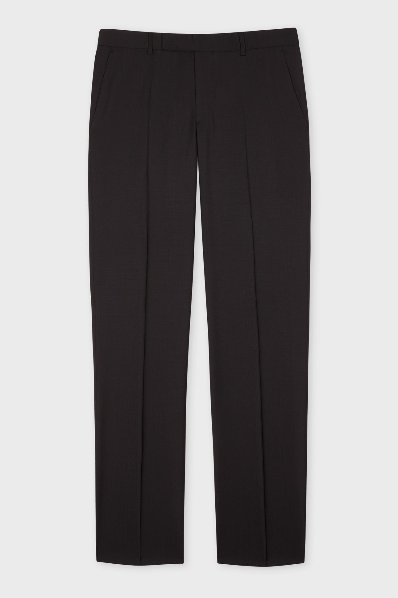 MENS TAILORED FIT 2 BUTTON SUIT BLACK 2