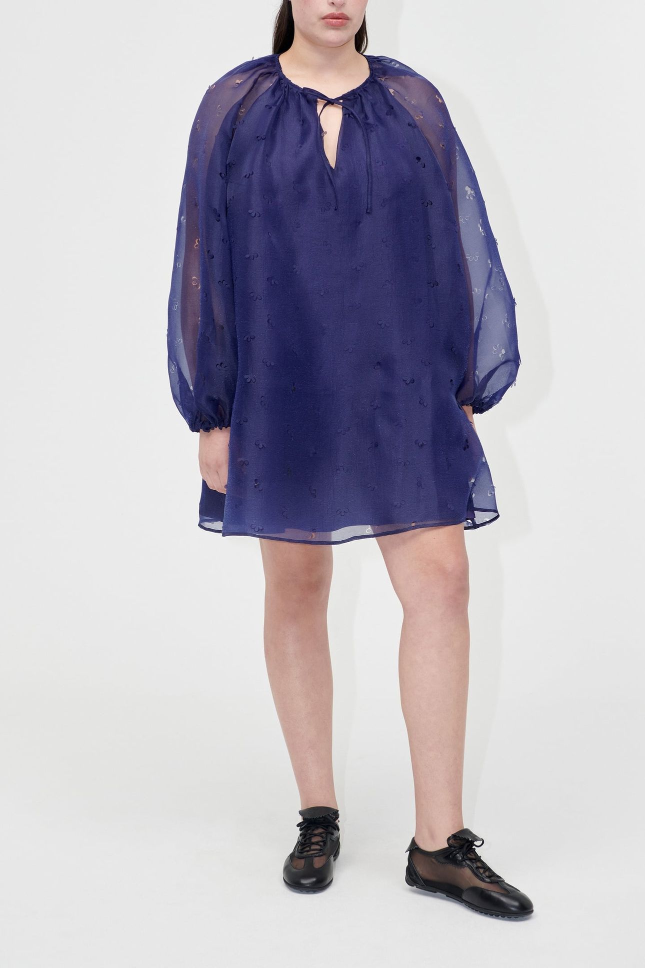 SHORT BOW DRESS DITZY FLORAL 1