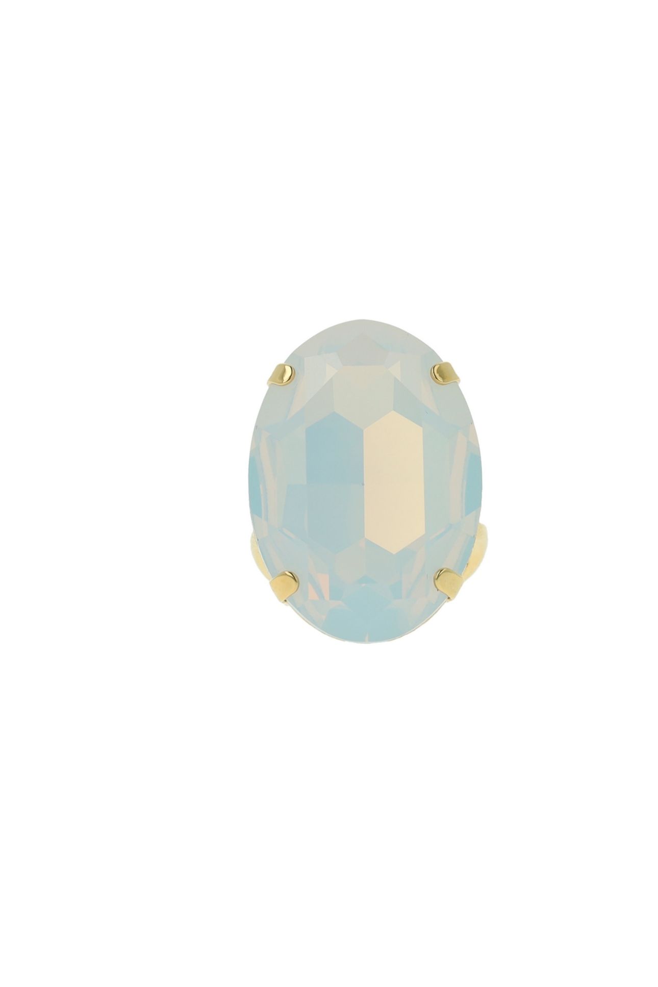 EVA OVAL RING WHITE OPAL WHITE 1
