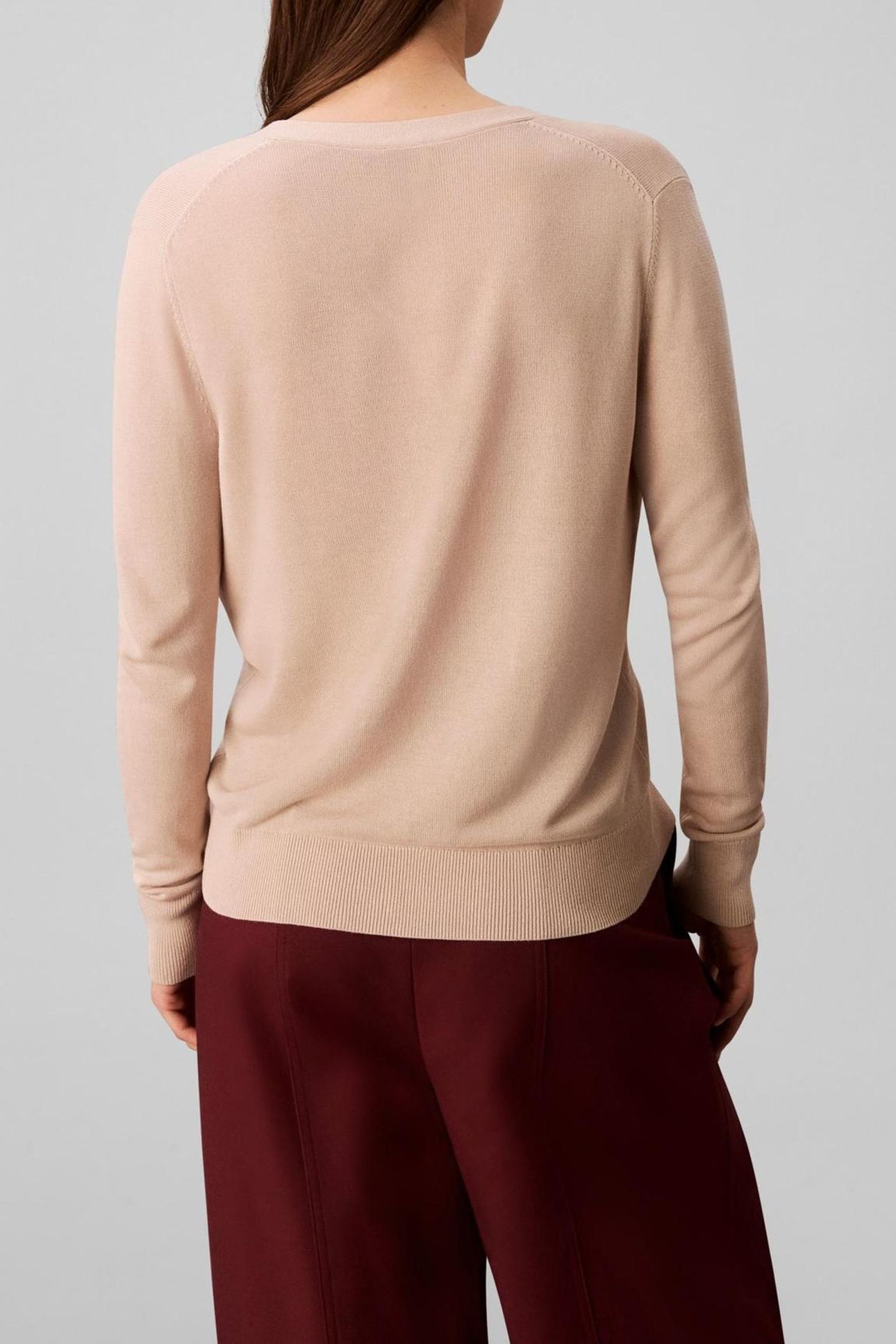 FINE GAUGE VISCOSE CREW CHARMING KHAKI 2
