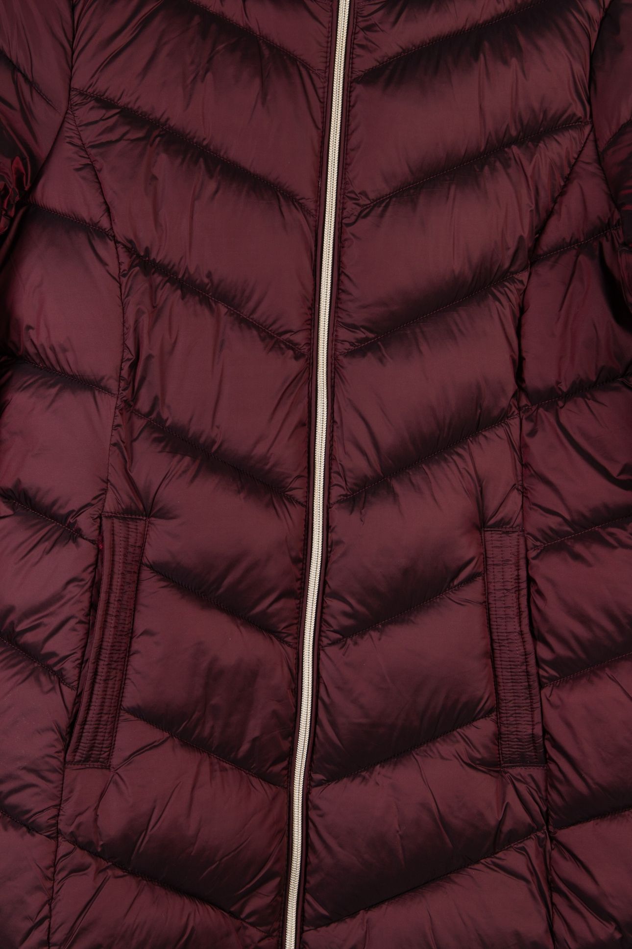 HOODED LONGLINE CHEVRON OXBLOOD 4