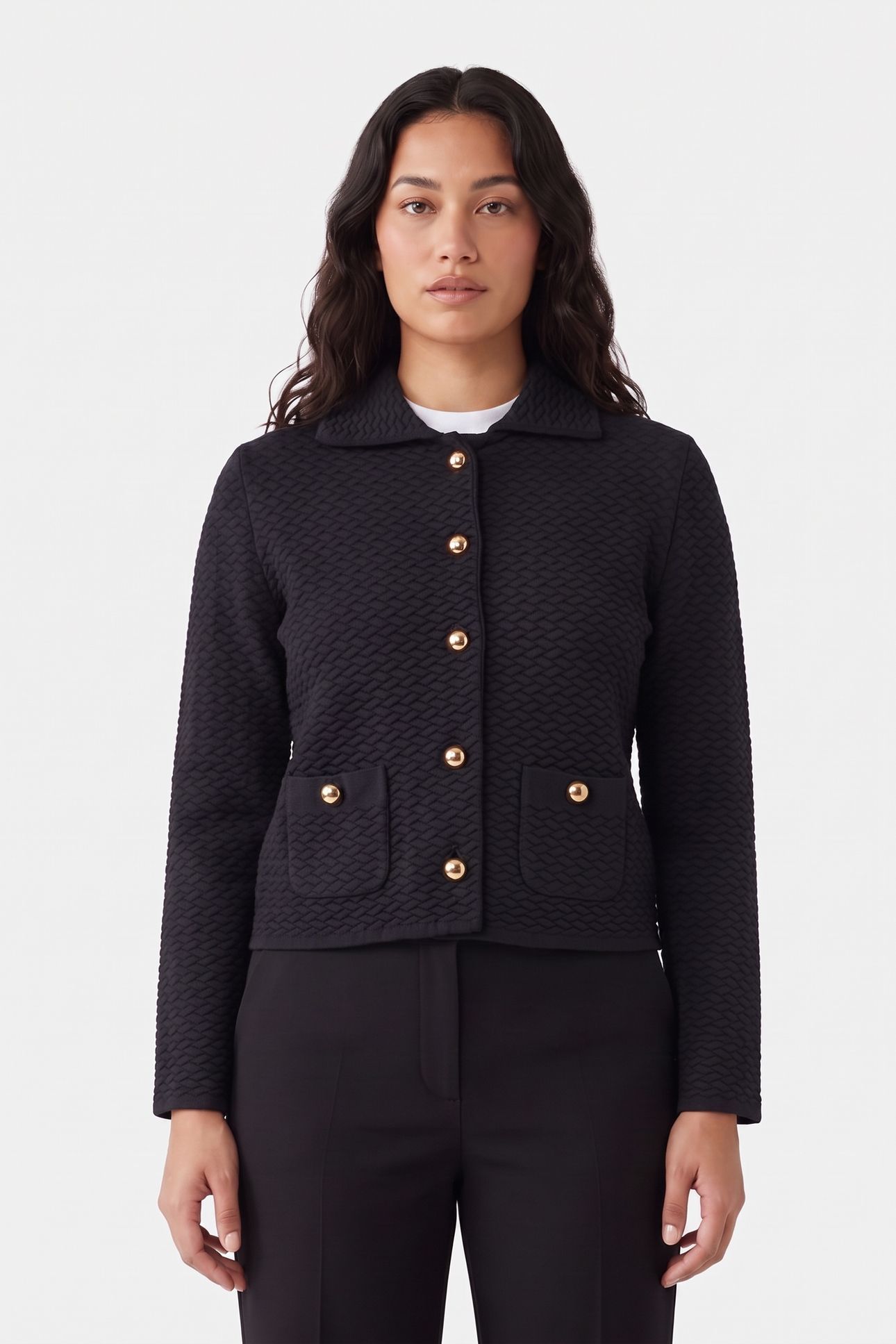 KNITTED JACKET BLACK 1