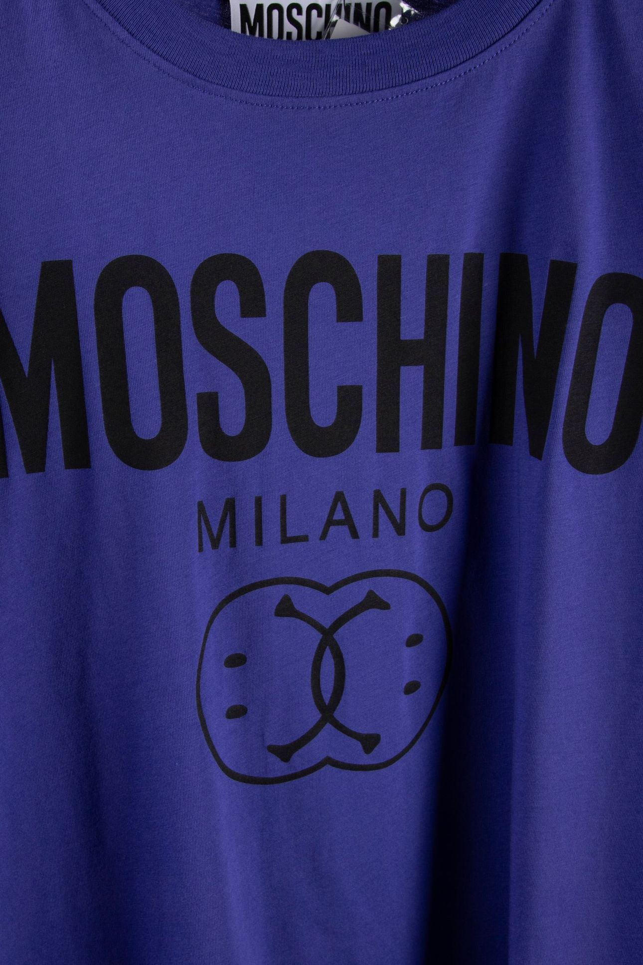 DOUBLE SMILEY® ORGANIC JERSEY T-SHIRT BLUE 4
