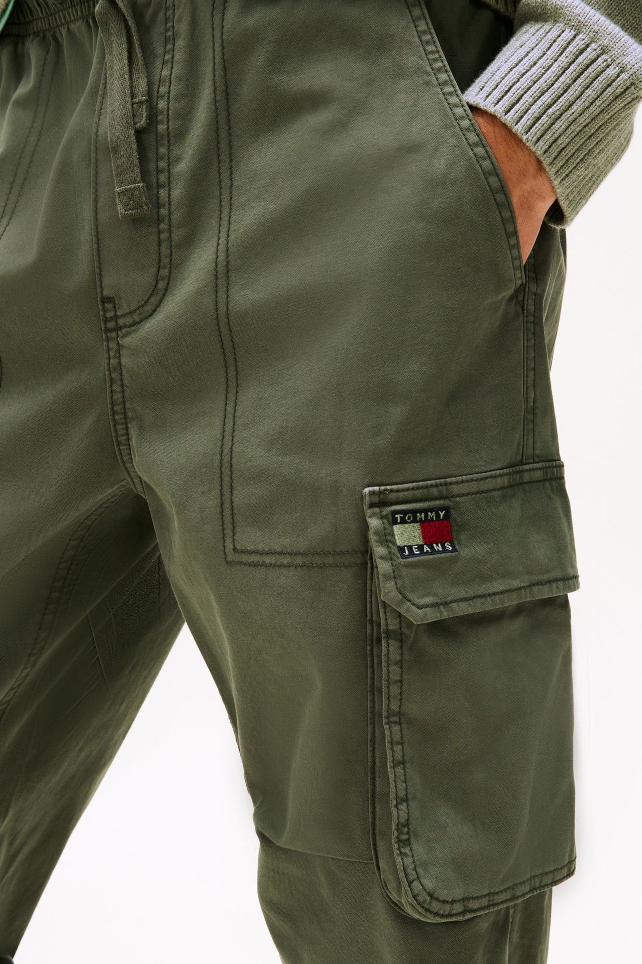 TJM OTIS H-BONE CARGO PEWTER GREEN 5