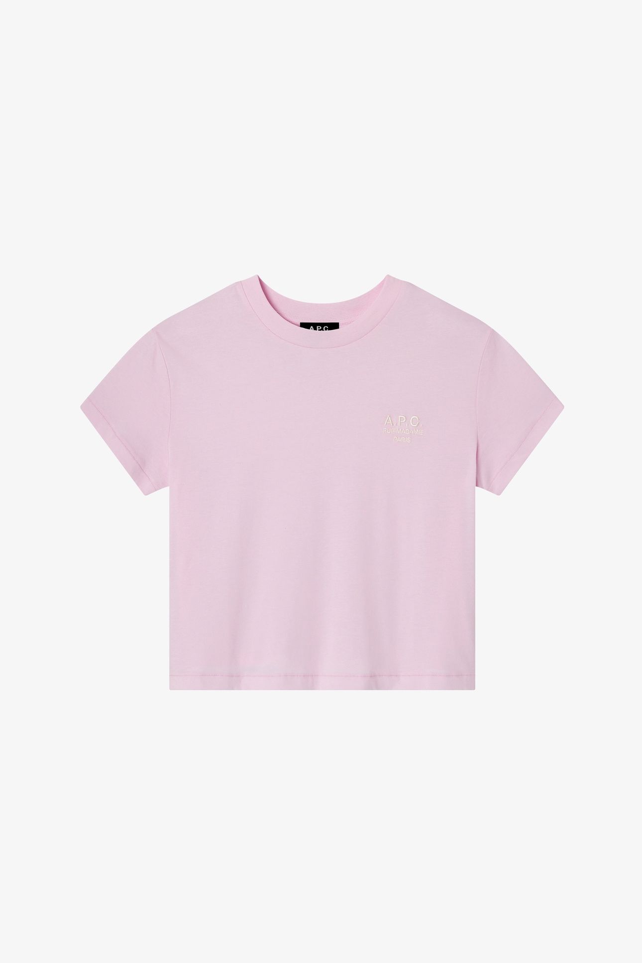 T-SHIRT BOXY RUE MADAME PALE PINK/ECRU 3