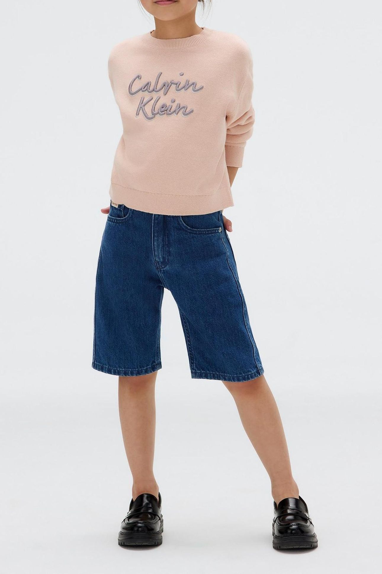 GIRLS LOGO METALLIC SWEATER SPANISH VILLA 3