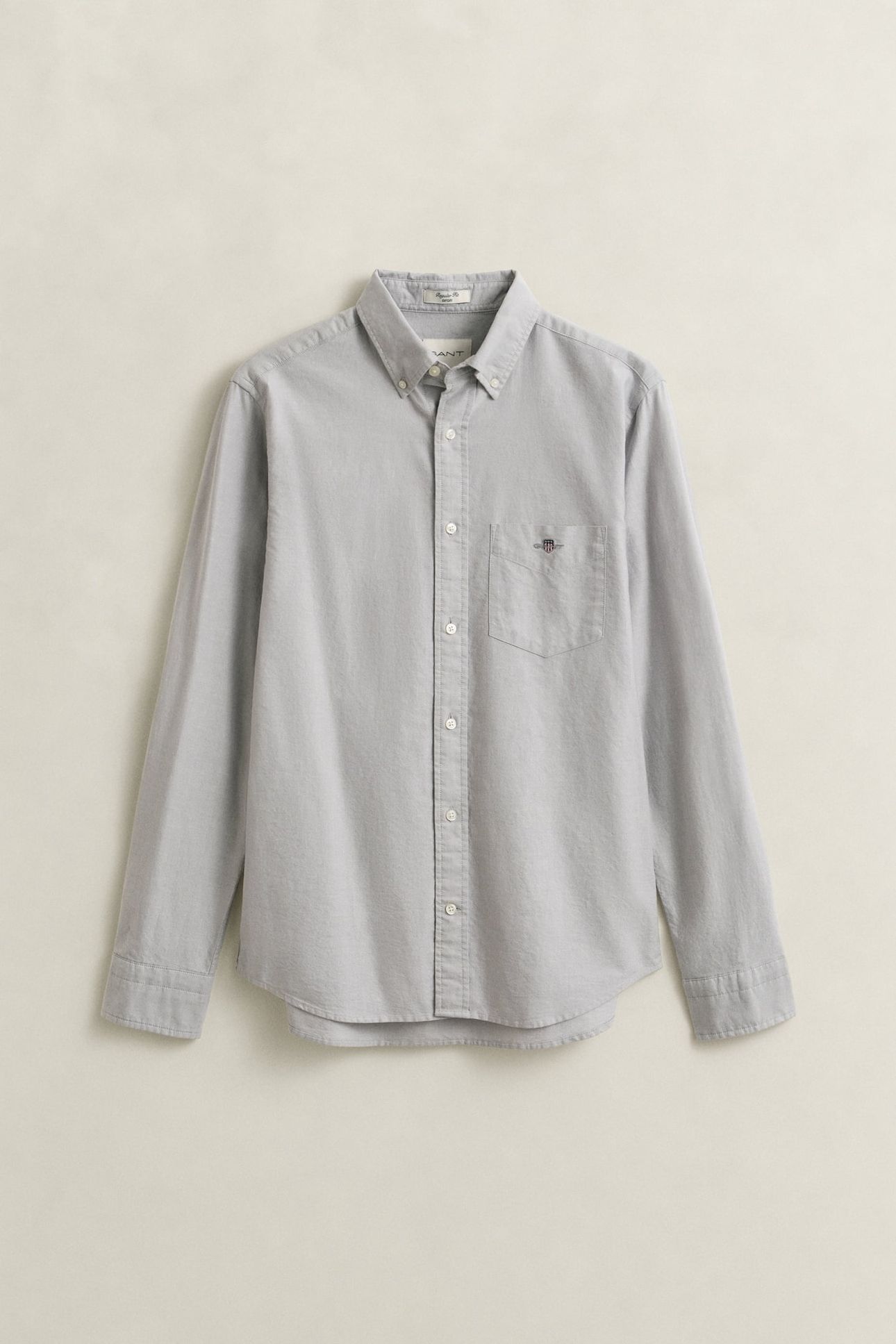 REG CLASSIC OXFORD SHIRT PEWTER GREY 4