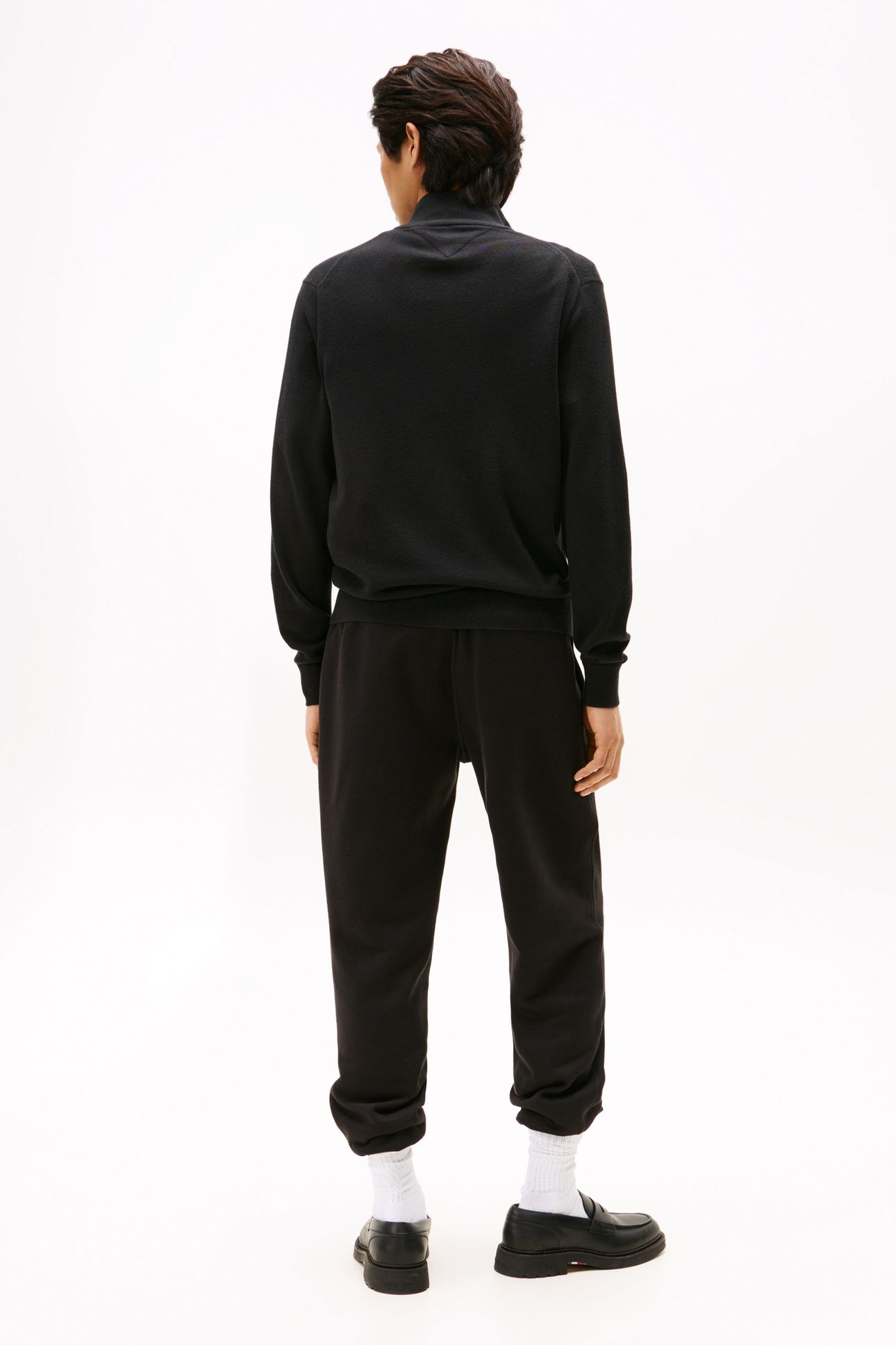 PIMA COTTON CASHMERE SWEATER BLACK 6