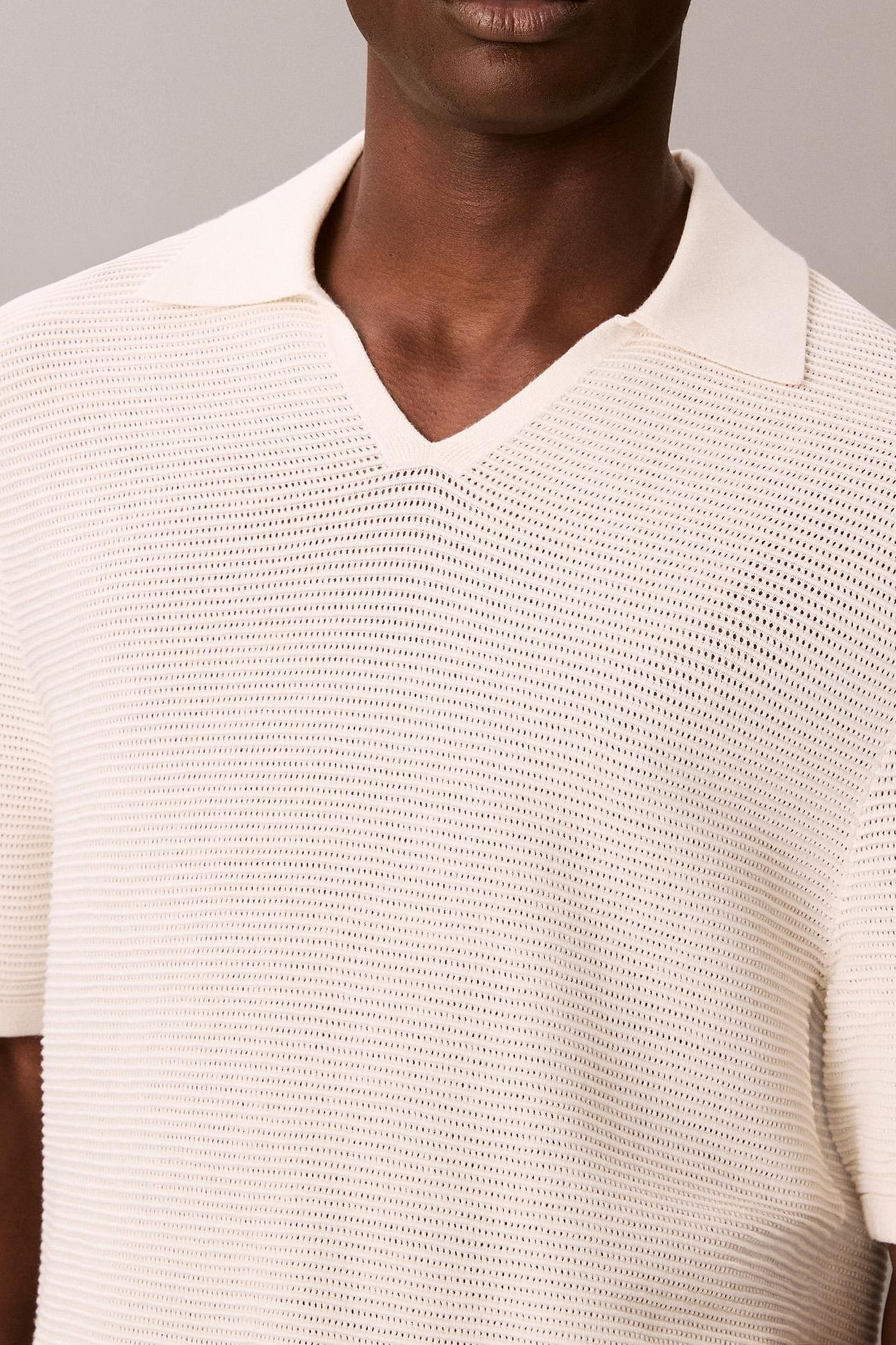 SS SNOWY TECH KNIT JUMPER TOFU 5