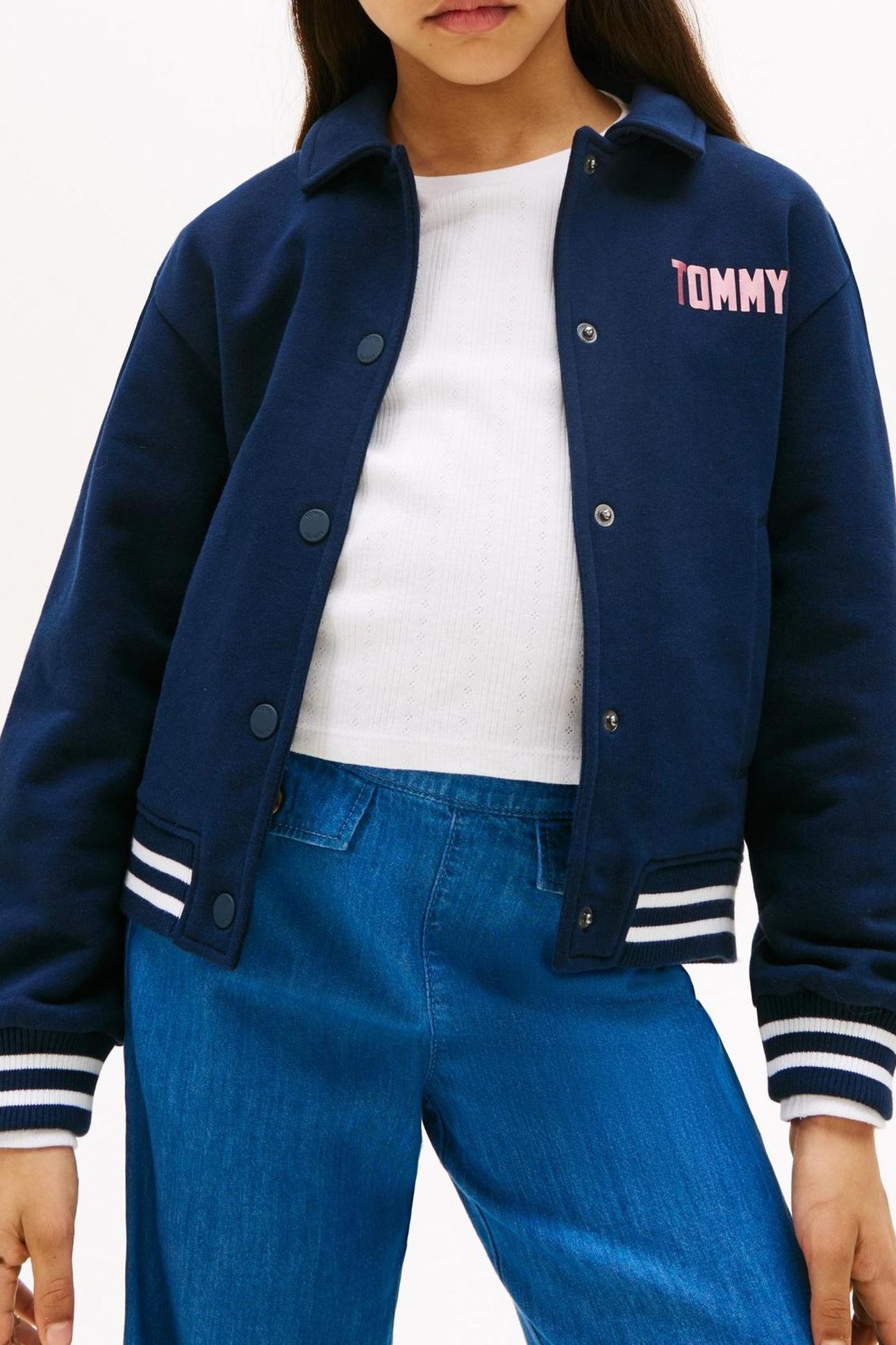 GIRLS TOMMY HILFIGER BOMBER DARK NIGHT NAVY 1