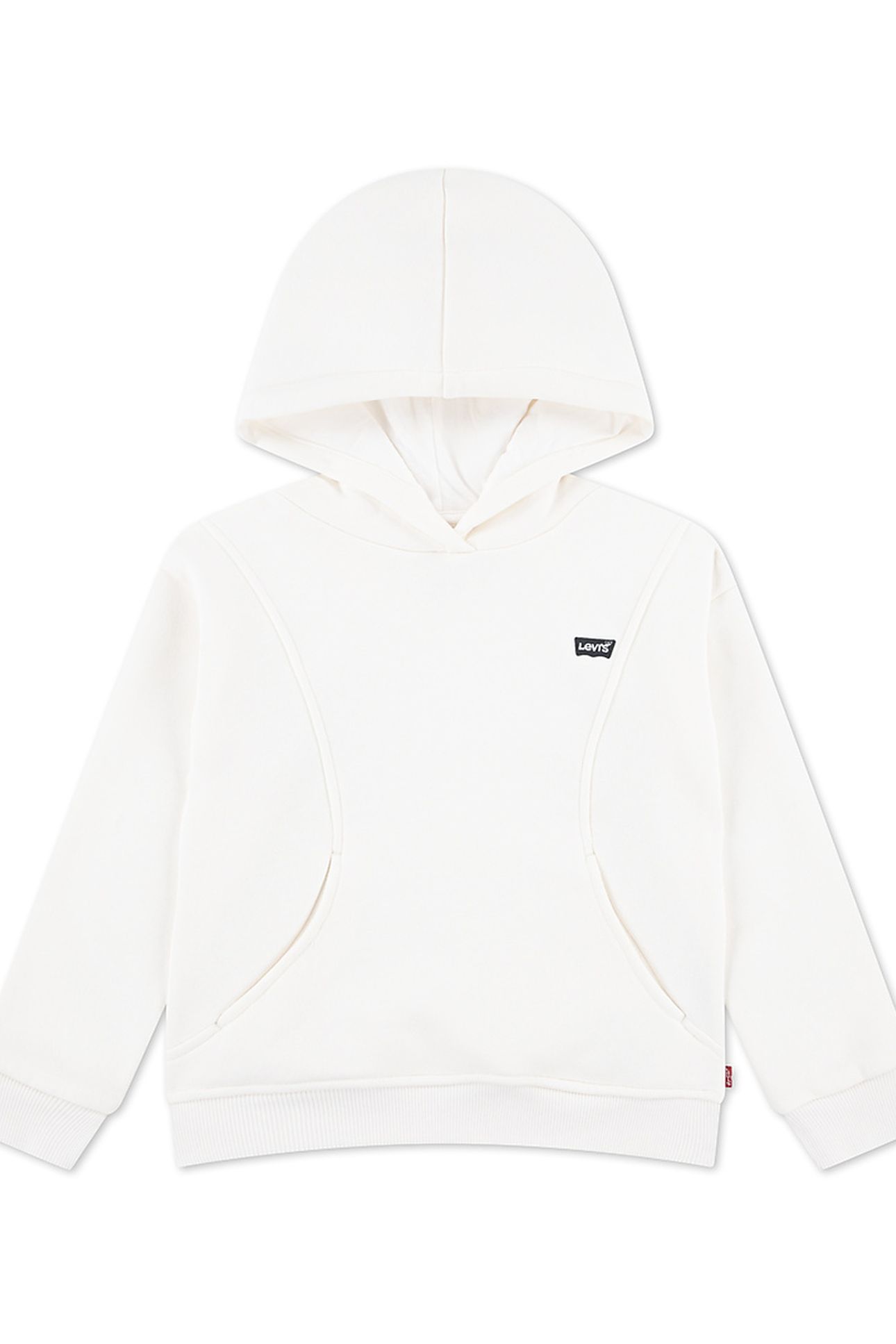 GIRLS BATWING PATCH HOODIE GARDENIA 1
