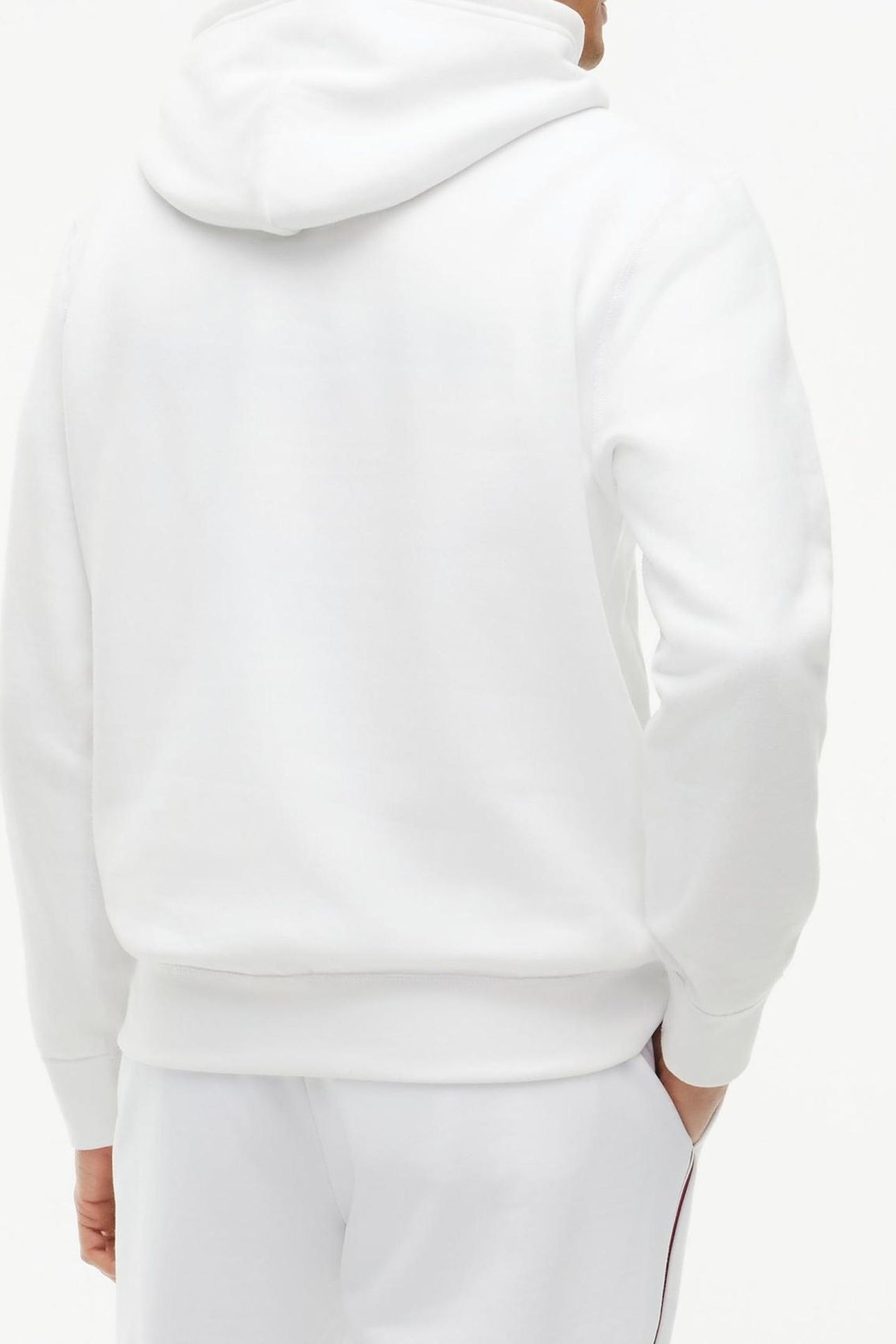 ESSENTIAL FLEECE HOODIE WHITE 6