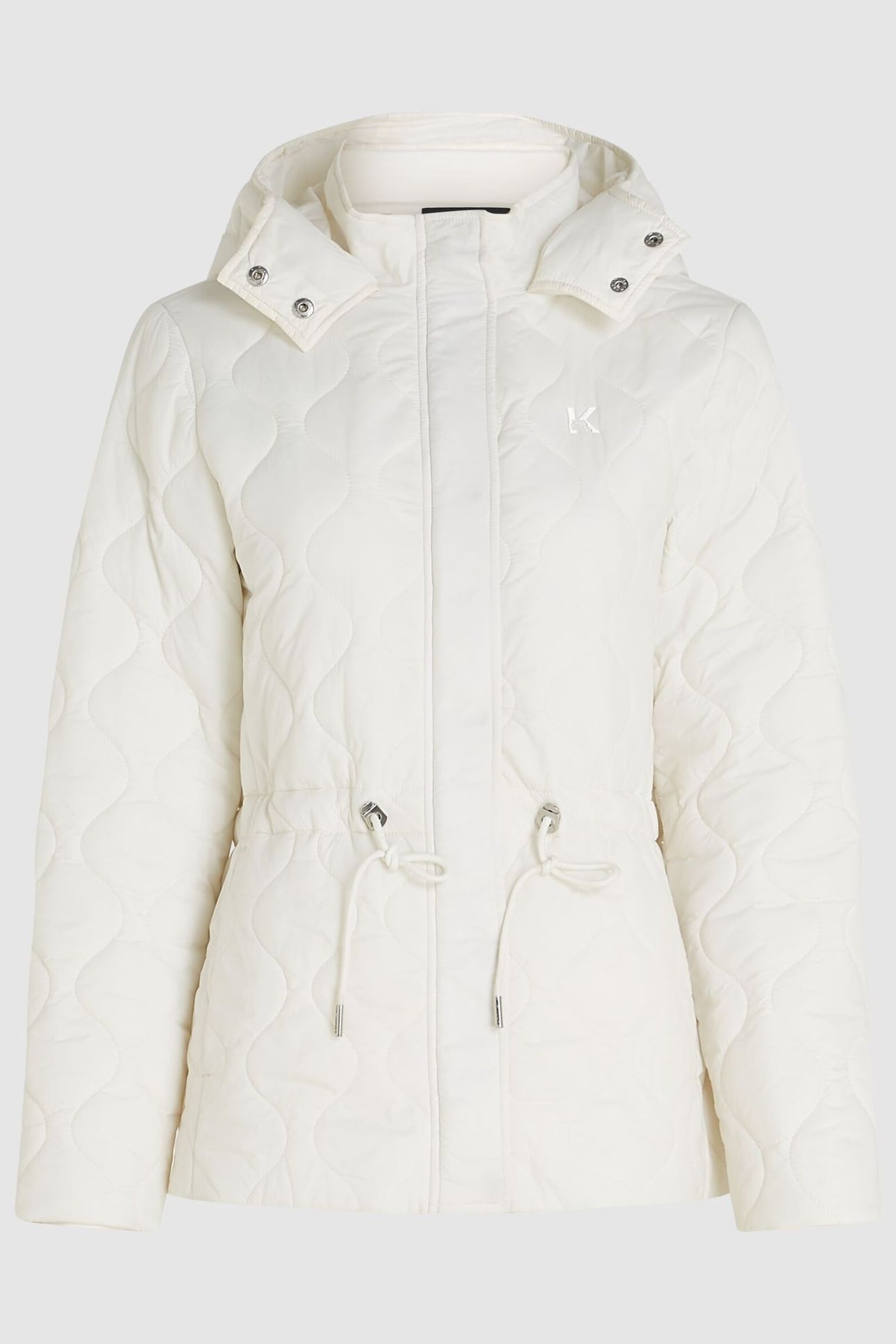WAVY QUILT LIGHT WEIGHT JACKET SNOW WHITE 1