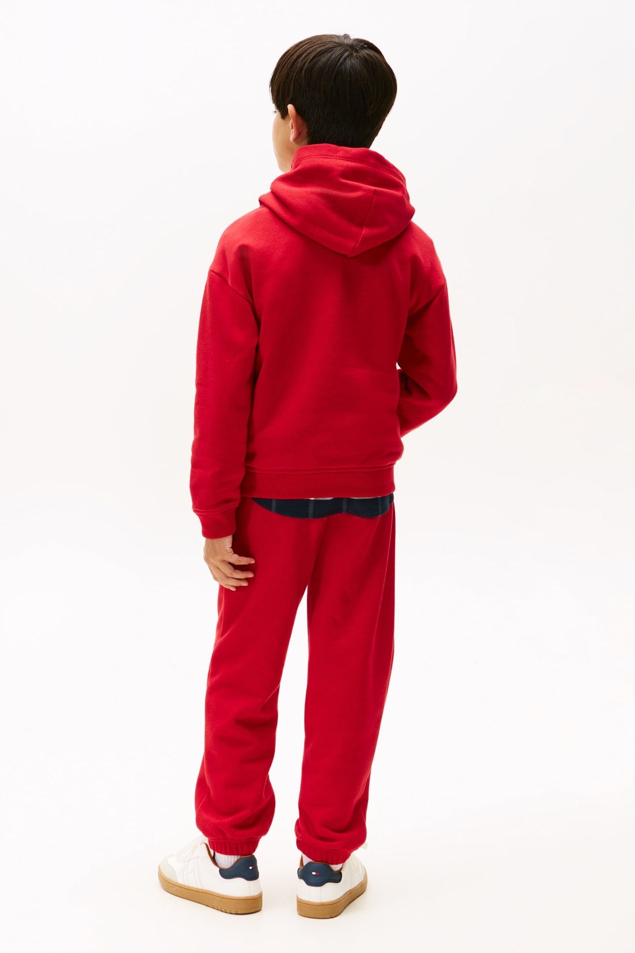 BOYS FLAG HOODIE MEDIUM RED 2