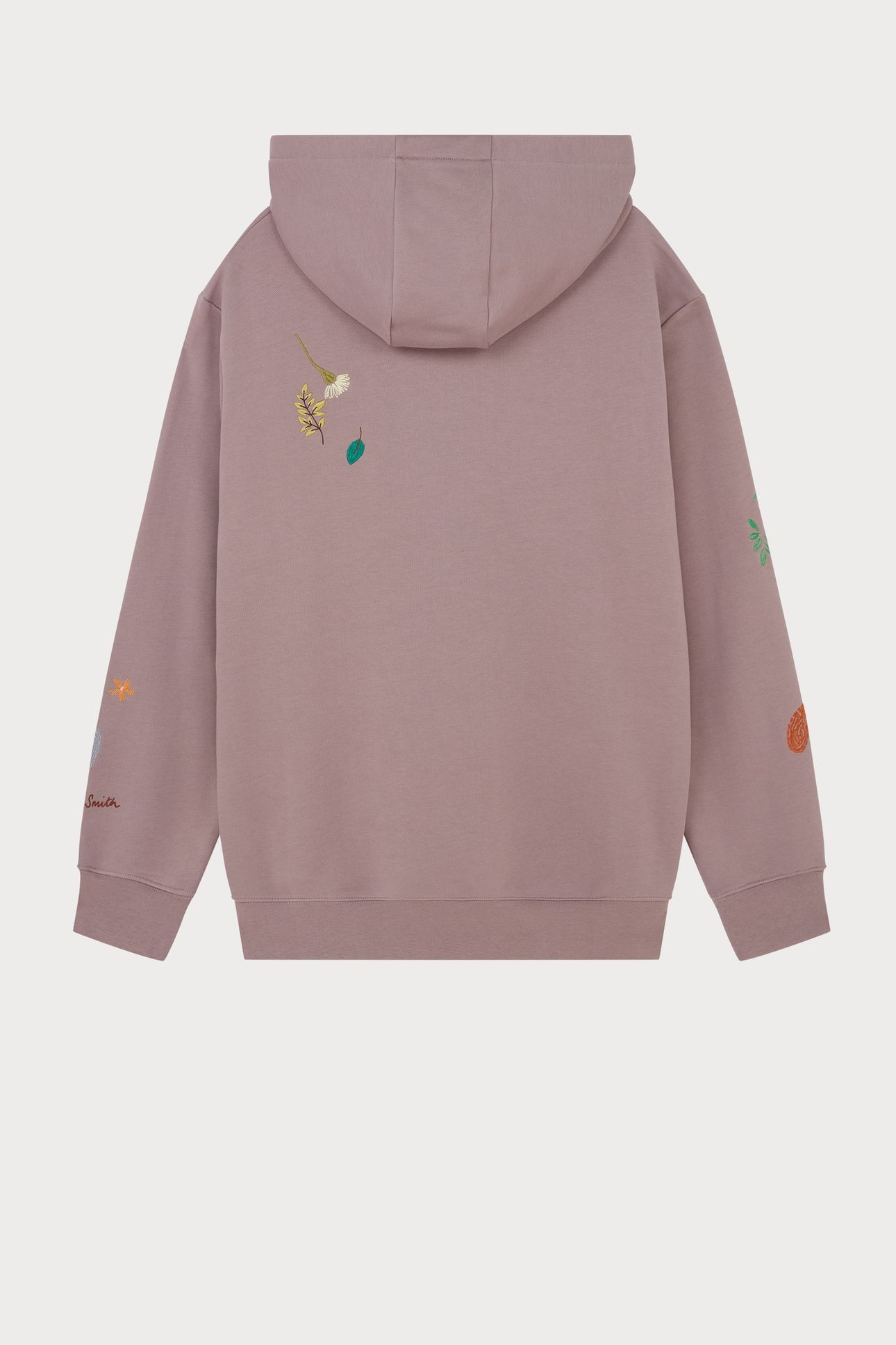 MENS HOODIE WITH EMBROIDERY MAUVE 2
