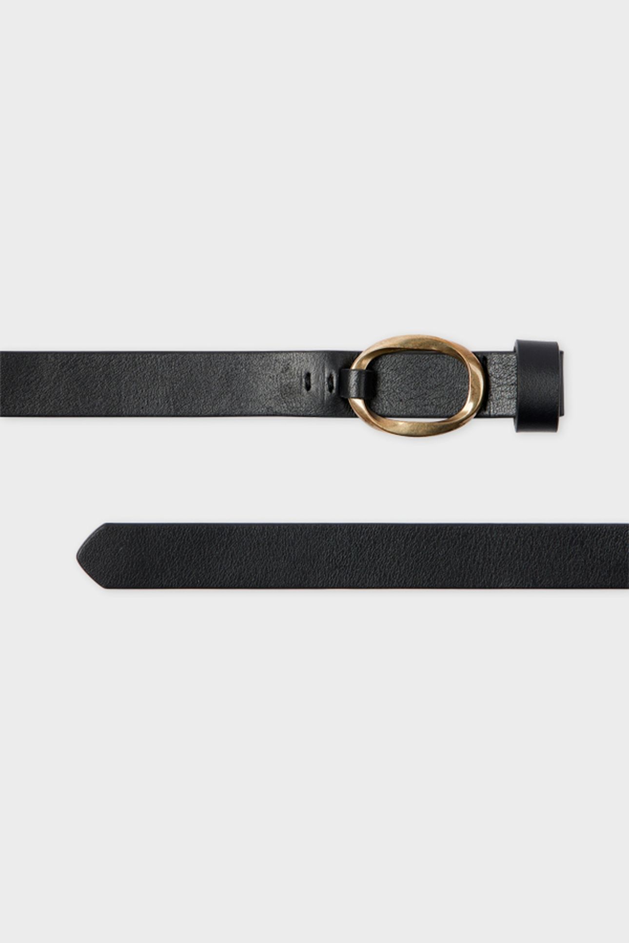 WOMEN BELT TWIST RING BLACK 1