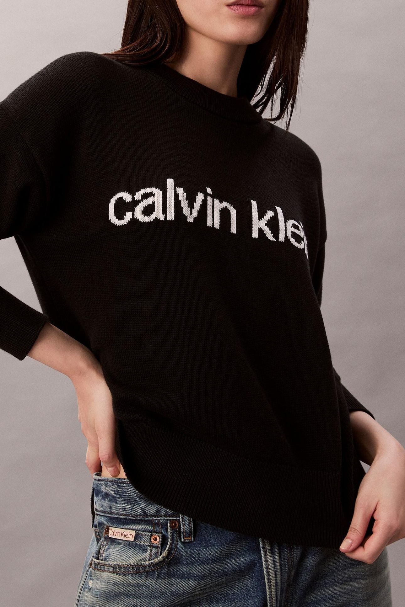 COTTON GRAPHIC PULLOVER BLACK 4