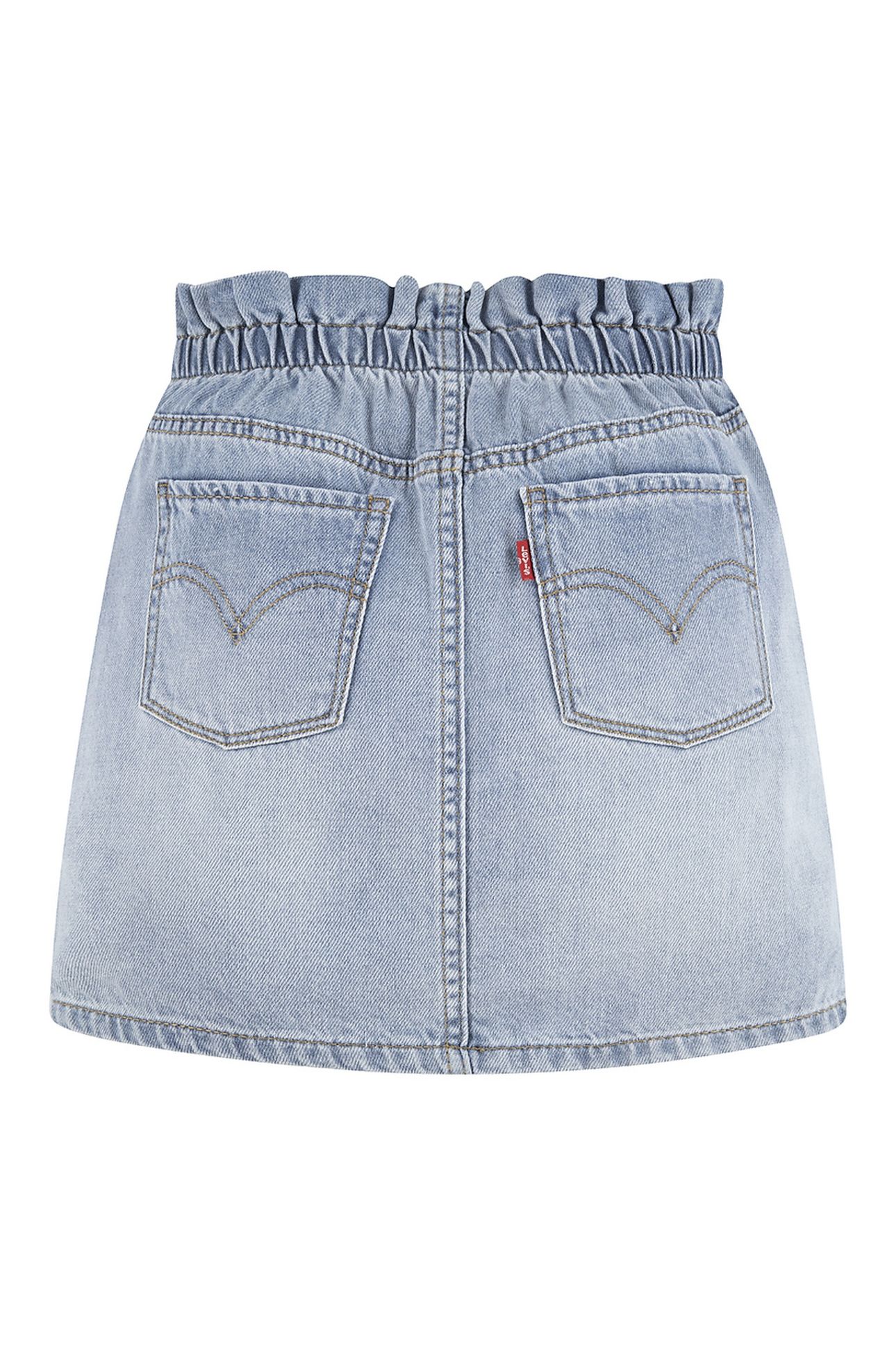 GIRLS HIGH RISE PULL-ON DENIM TOP LIGHT PEBBLE 2