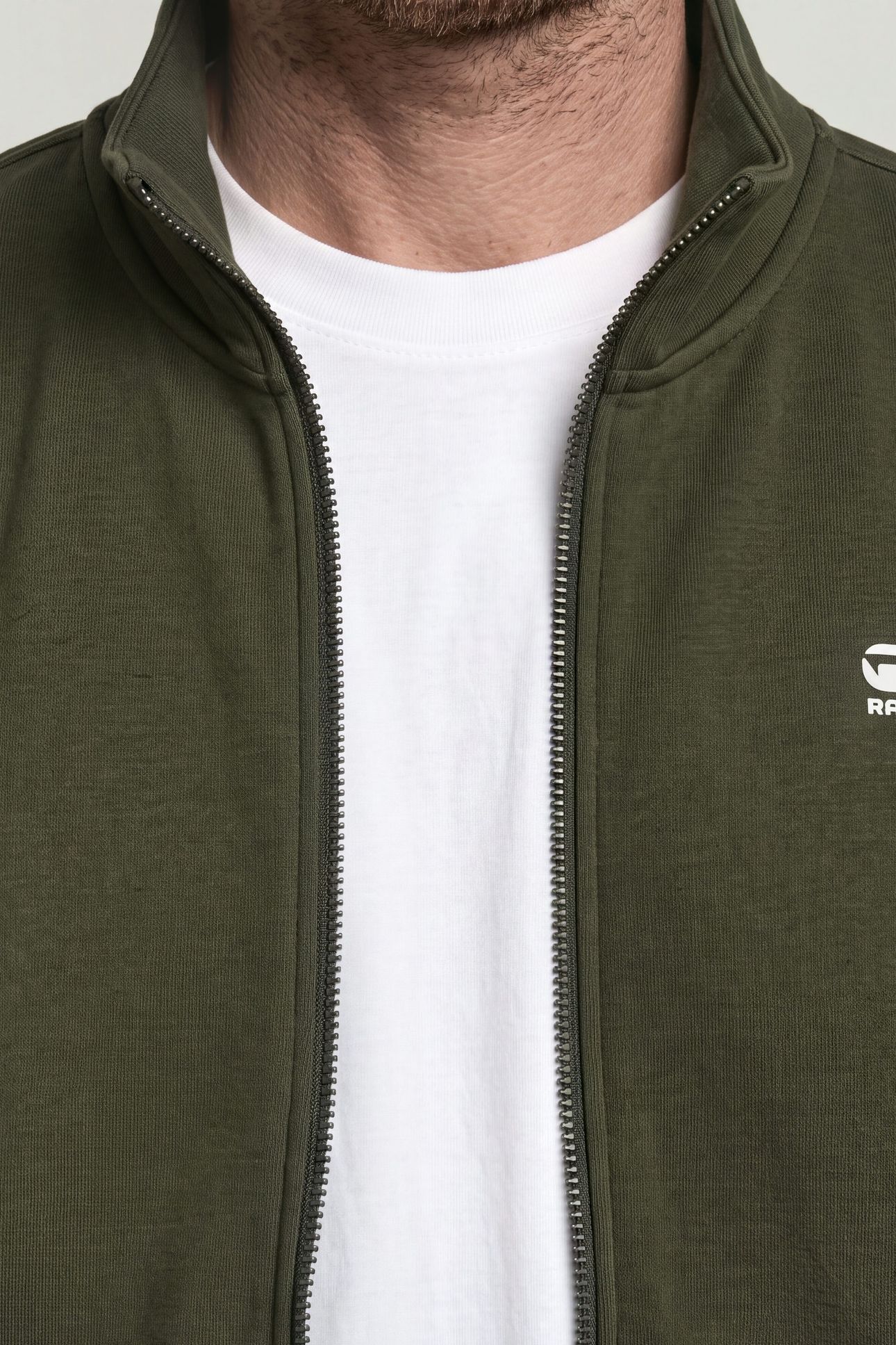 CORE ZIP STAND UP COLLAR SWEAT L/S GREY 4