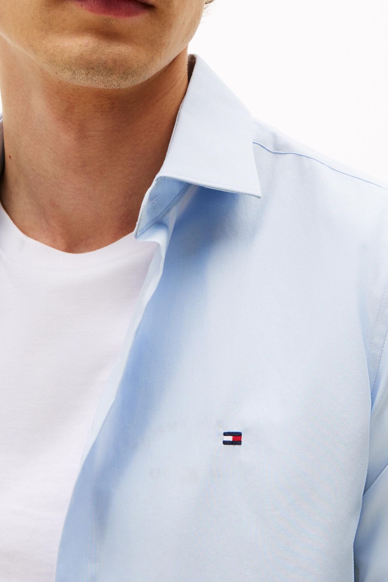 FLEX POPLIN SHIRT BREEZY BLUE 5