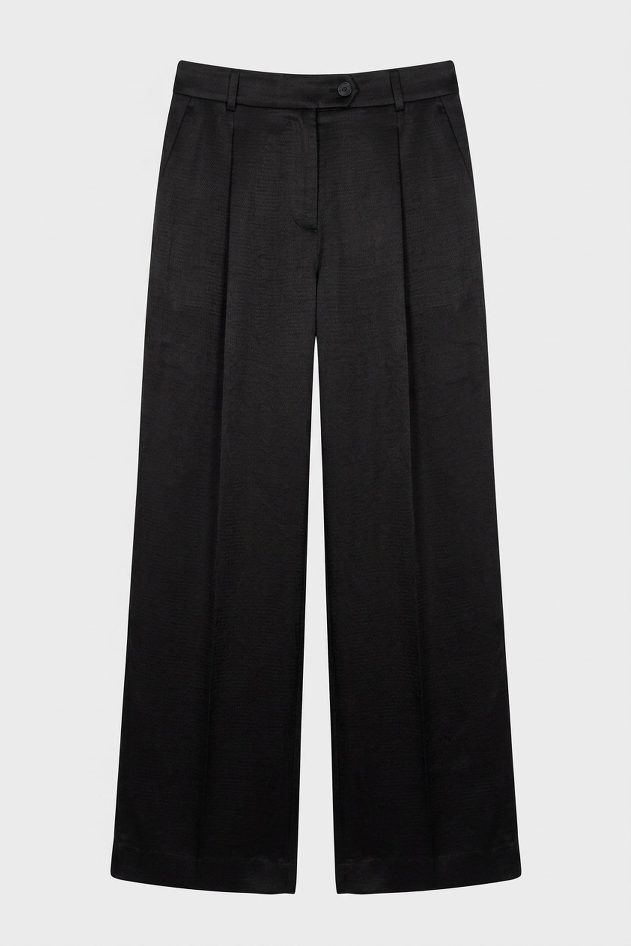 EIJA SLOUCHY SATIN TROUSERS BLACK 3