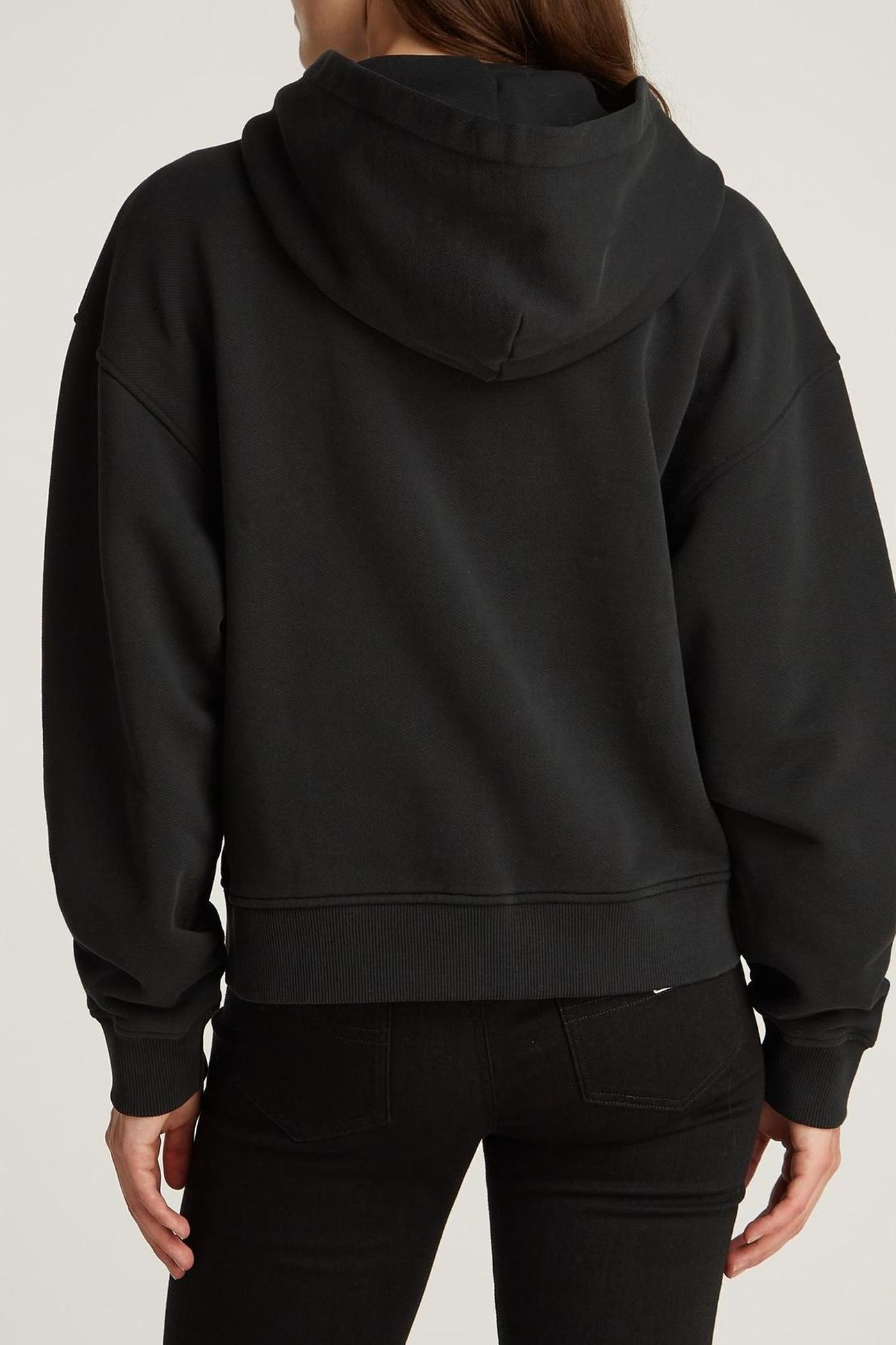TJW BOXY BADGE ZIP BLACK 2