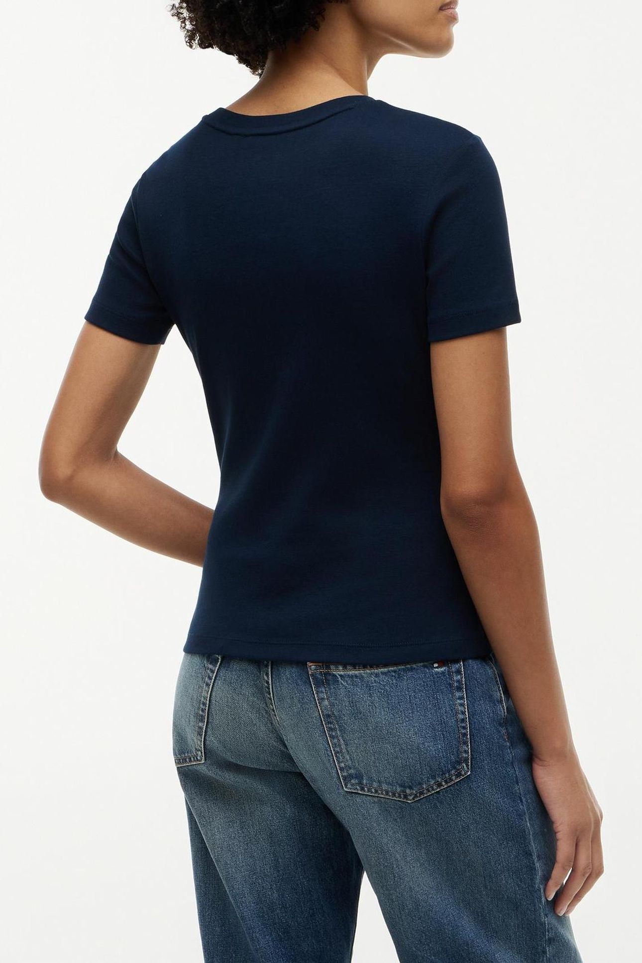 SLIM CODY C-NECK S/S TEE DARK BLUE 3
