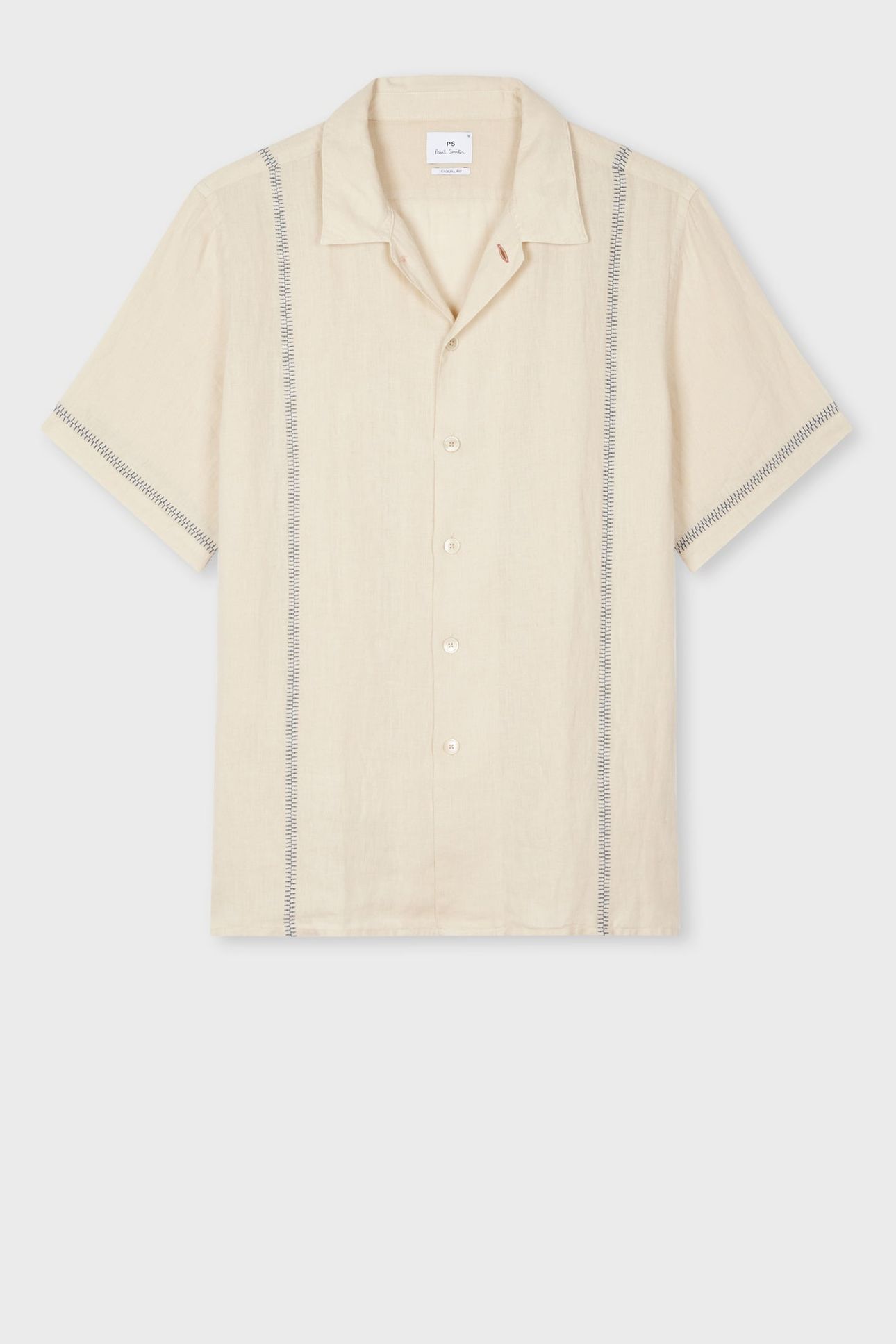 MENS SS CASUAL FIT SHIRT LIGHT BEIGE 1