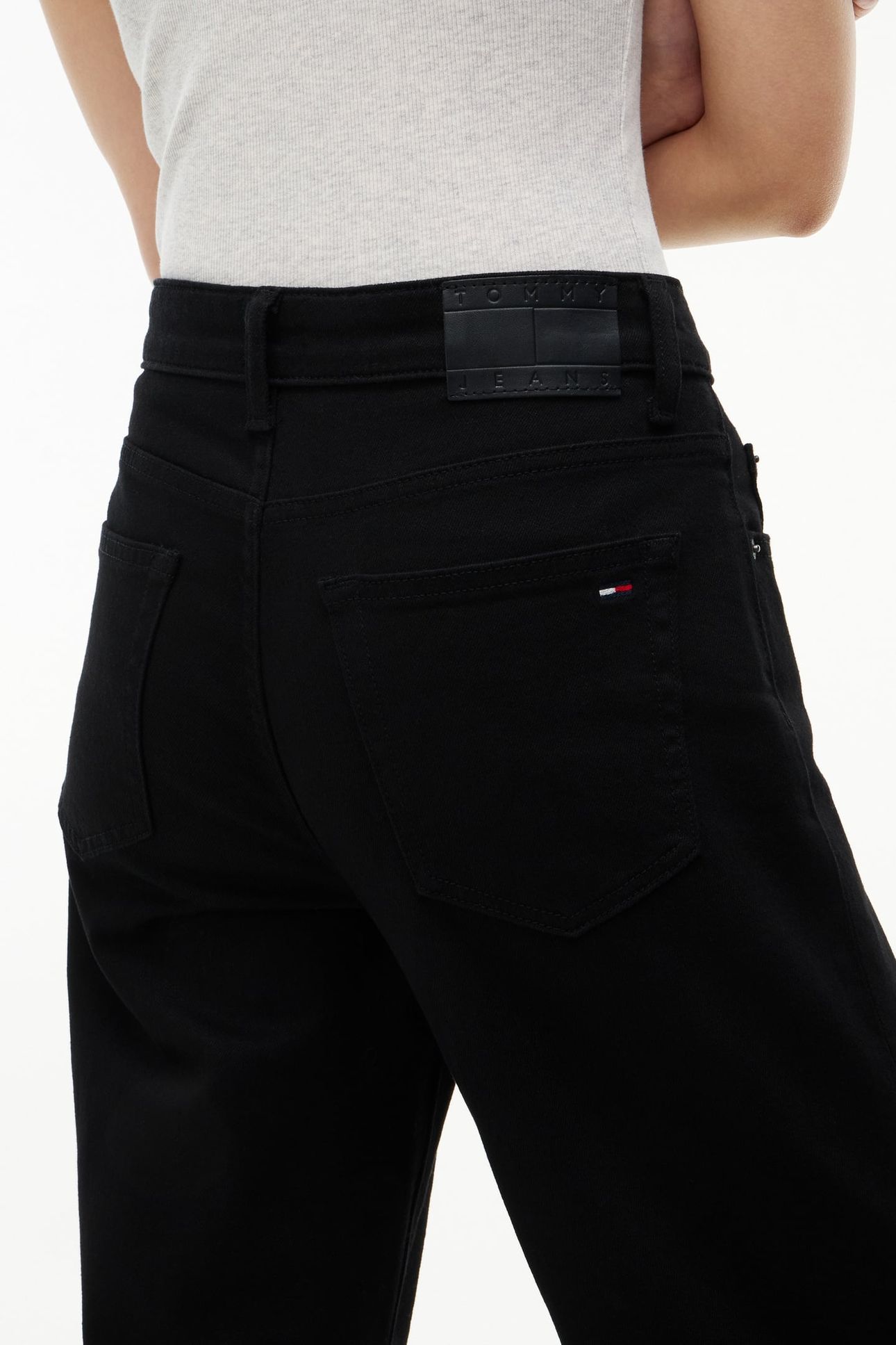 KIRA MID RISE STRAIGHT DENIM BLACK 8