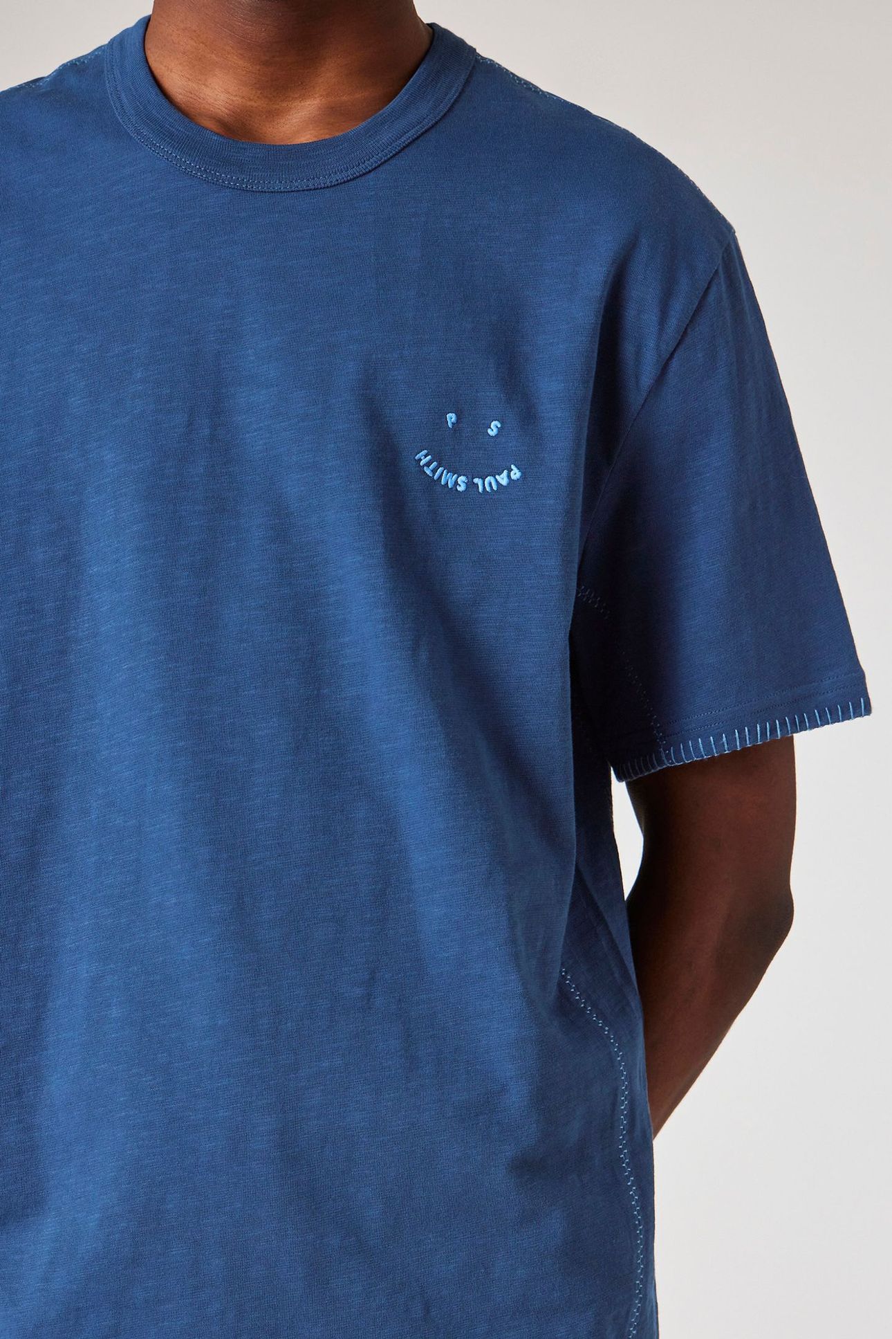 MENS CASUAL FIT SS T SHIRT HAPPY NAVY 7