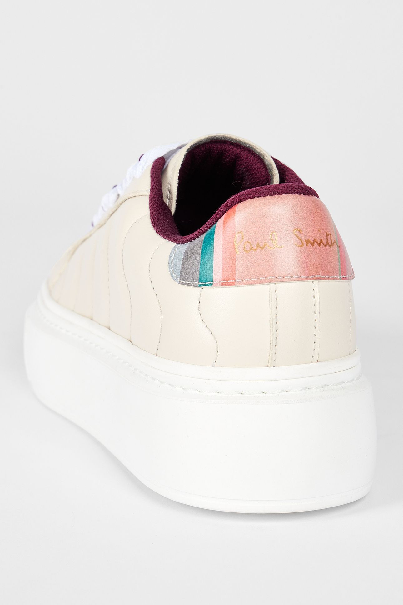 WOMENS SHOE GUPPY WHITE SWIRL STITCH WHITE 3