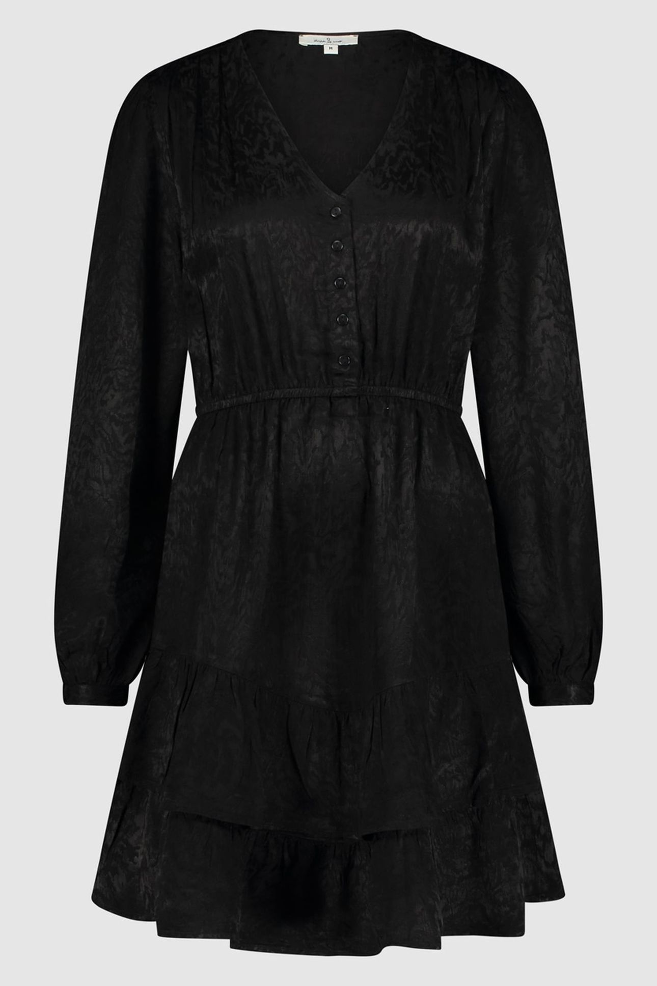 CASY DRESS REAL BLACK WAVY 1