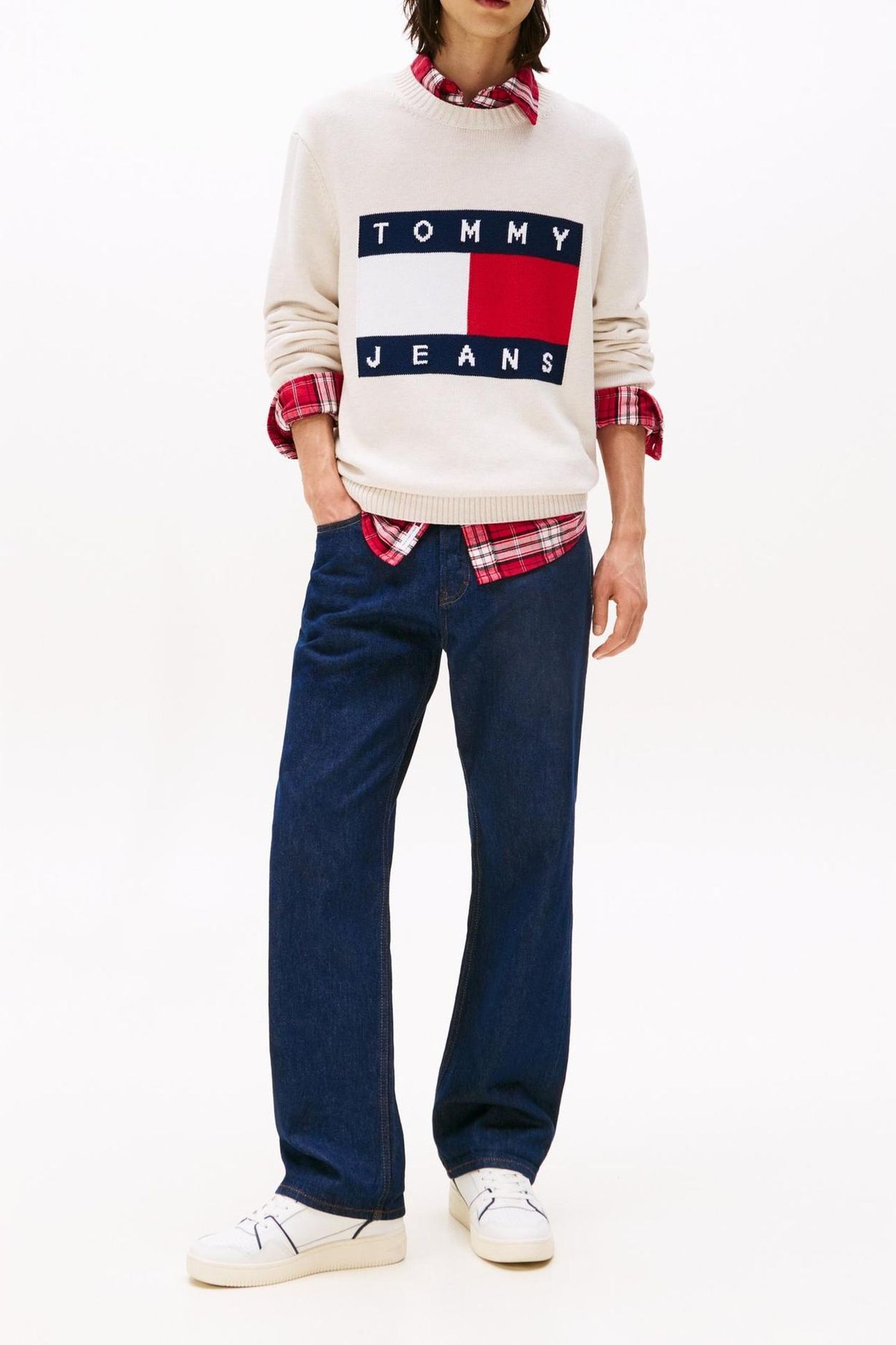 TJM REG MELANGE FLAG ANCIENT WHITE HEATHER 3