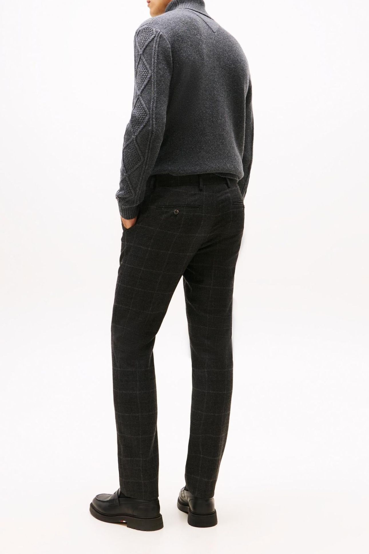 DC DENTON PATTERN PANTS DARK GREY MELANGE 2