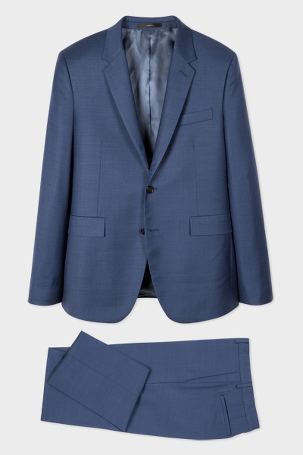 MENS SLIM FIT 2BTN SUIT INKY BLUE 7