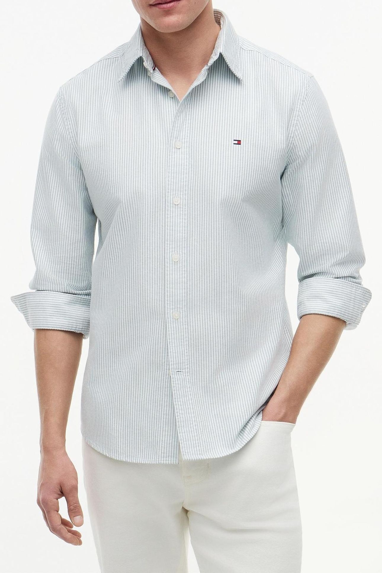 HERITAGE OXFORD STRIPE ORNAMENTAL GREEN/STRIPE 1
