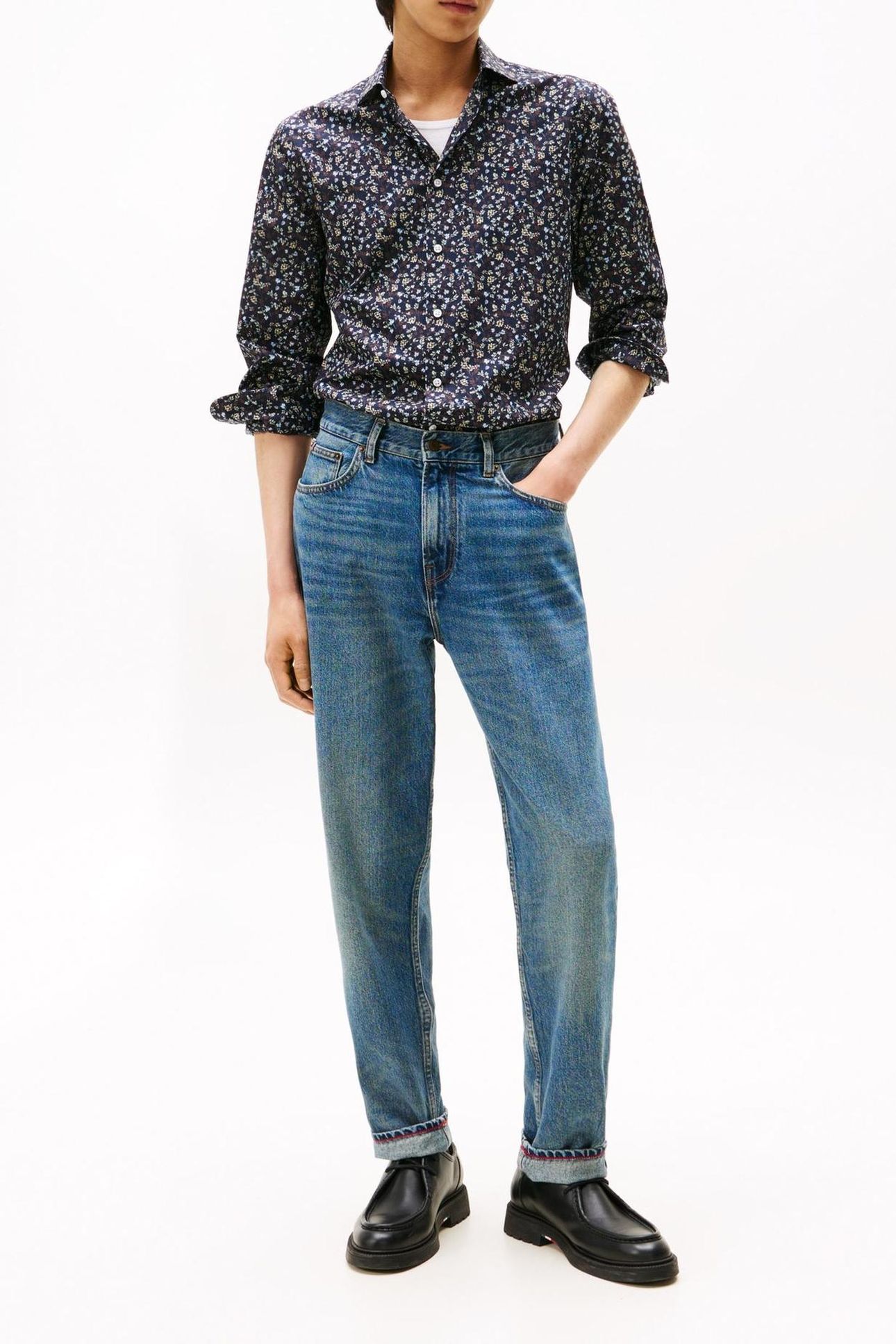 FLOWER PRINT SW DARK NIGHT NAVY/MULTI ALLOVER 2