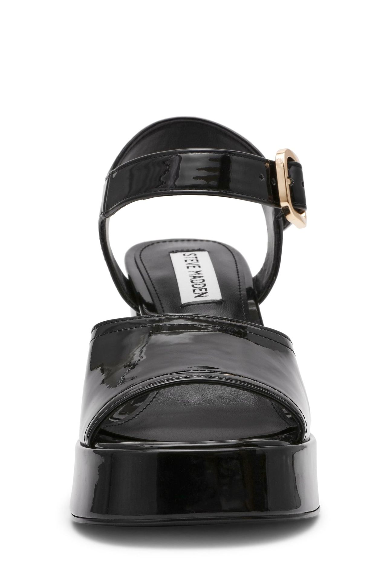 SOHO SANDALS BLACK PATENT 3