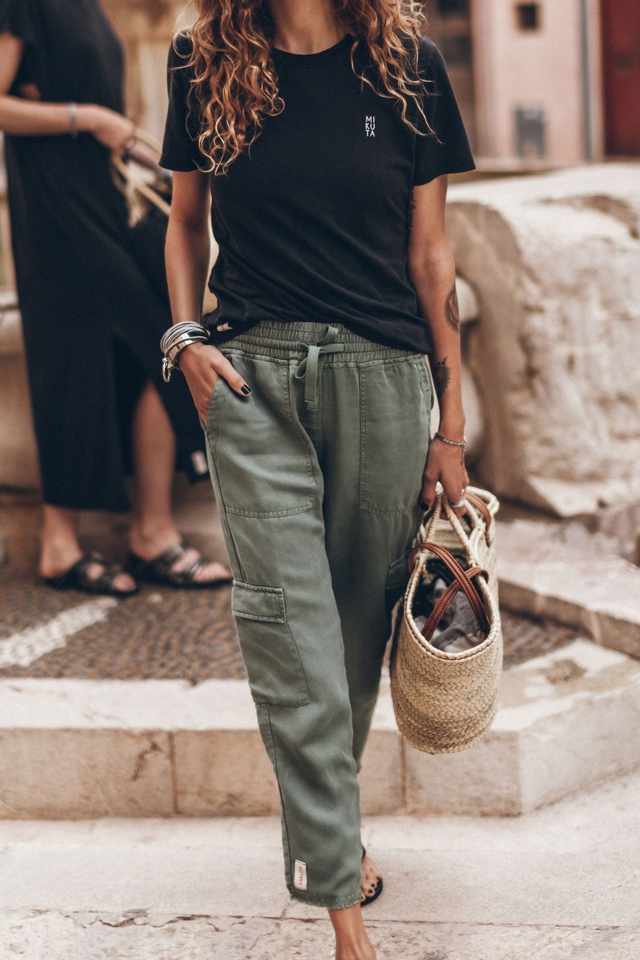 THE GREEN RELAXED PANTS 1