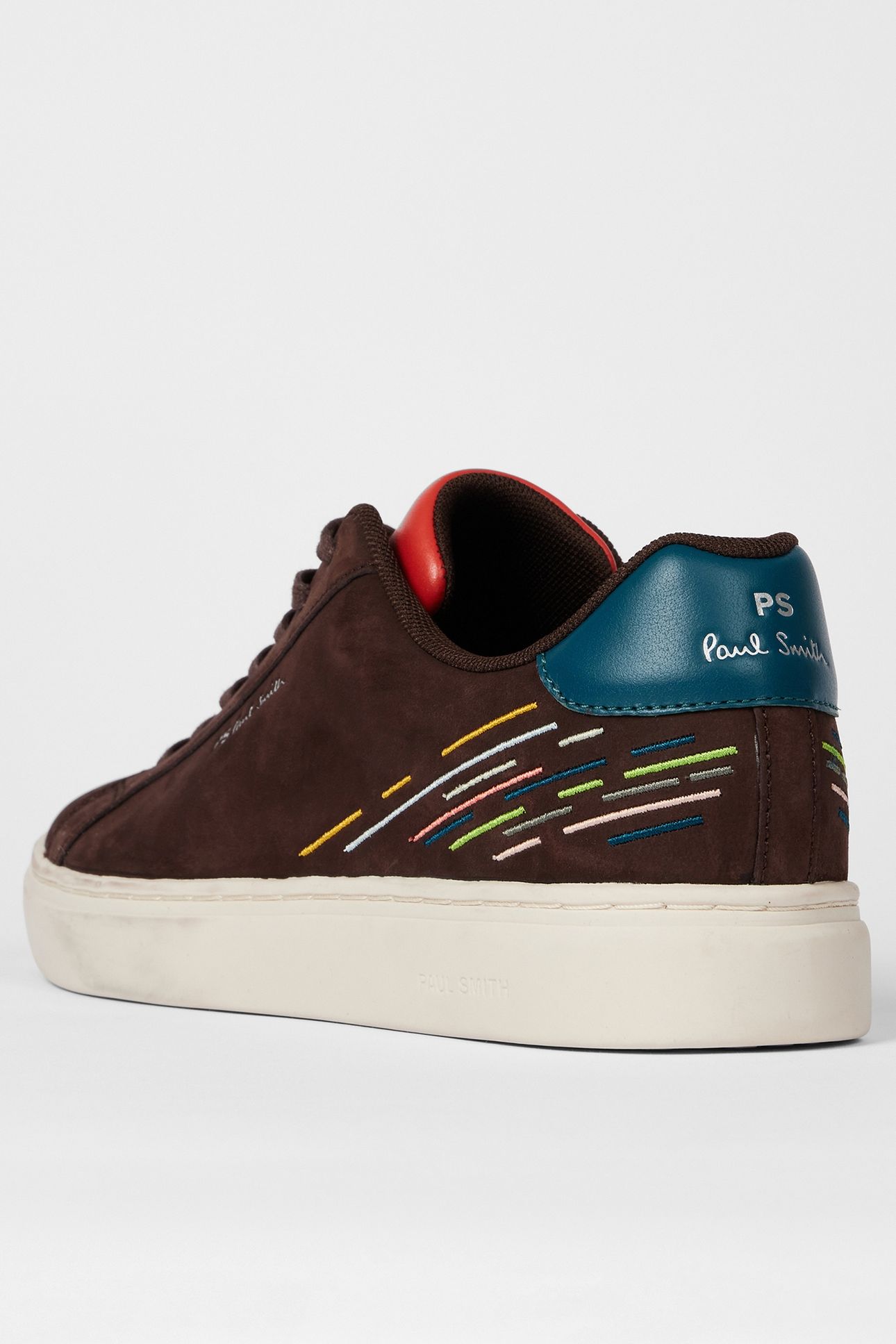 MENS SHOE REX BROWN EMBROIDERY BROWN 4