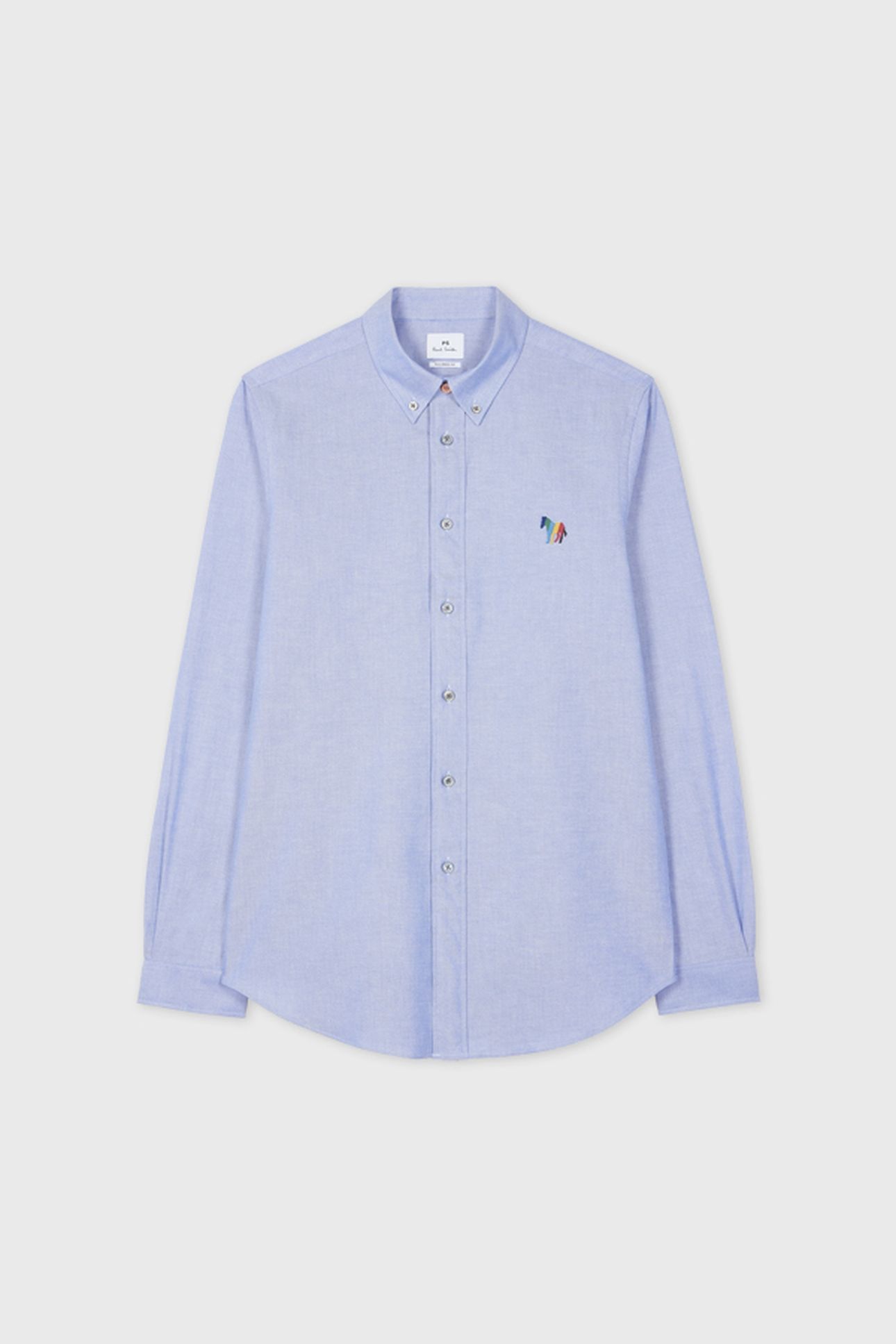 MENS LS TAILORED FIT SHIRT BD COL BS ZEB PETROL BLUE 2