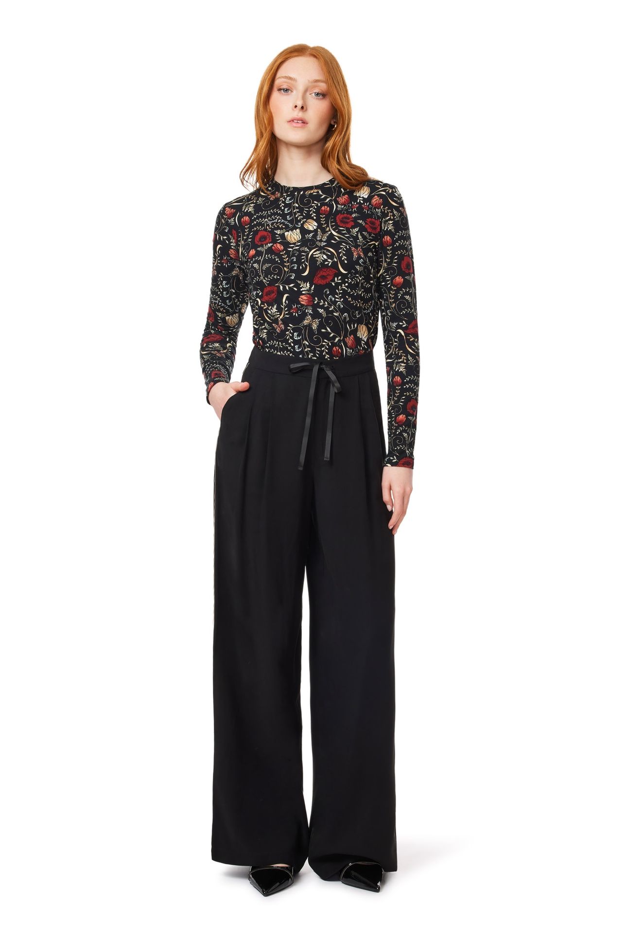WIDE LAG PANT WITH TIE SCARAB 4