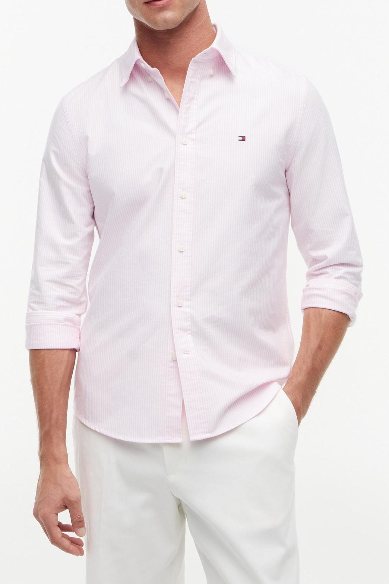 HERITAGE OXFORD STRIPE ROSE PETAL/STRIPE 1