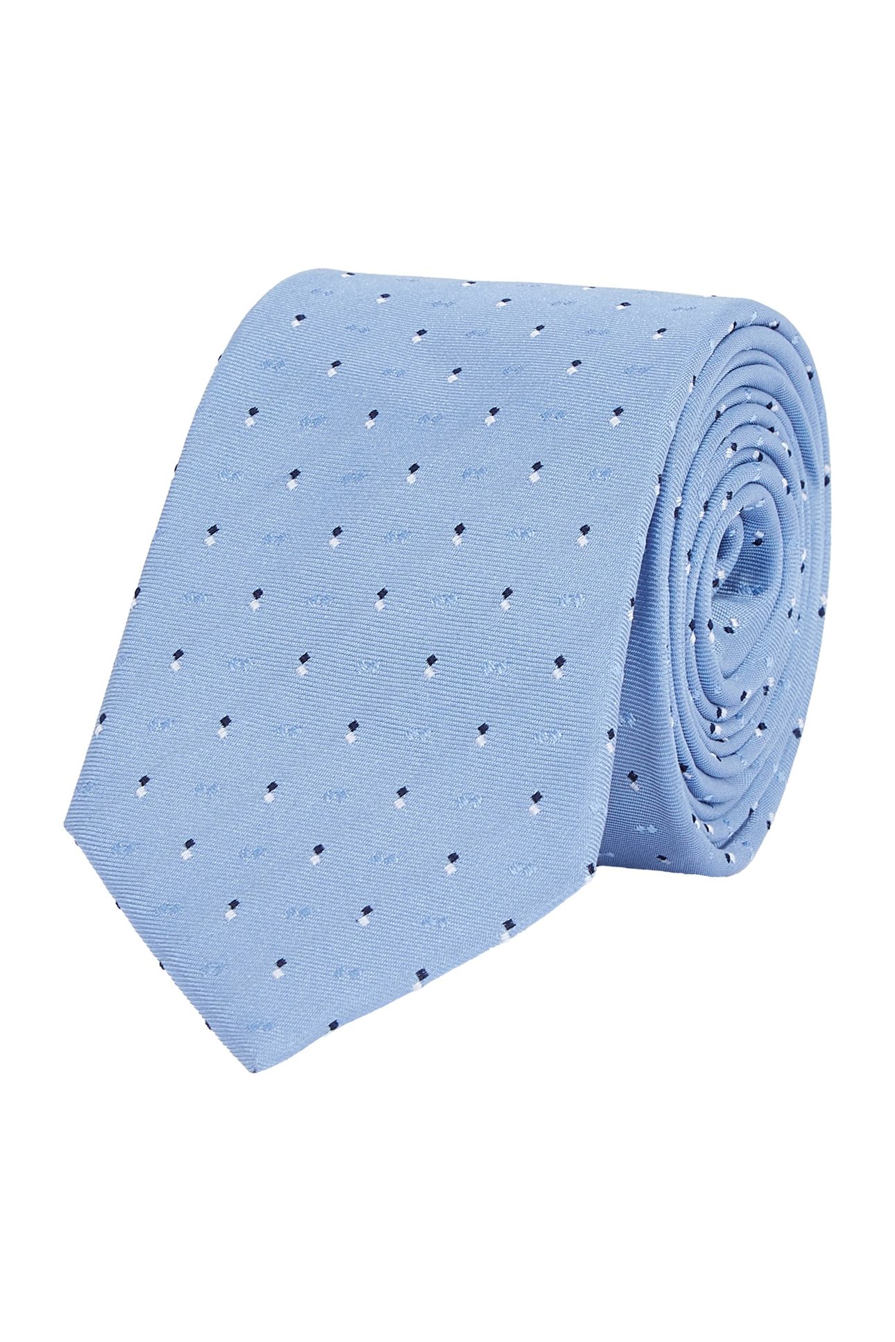 DOUBLE DOTS SILK TIE VISTA BLUE 3