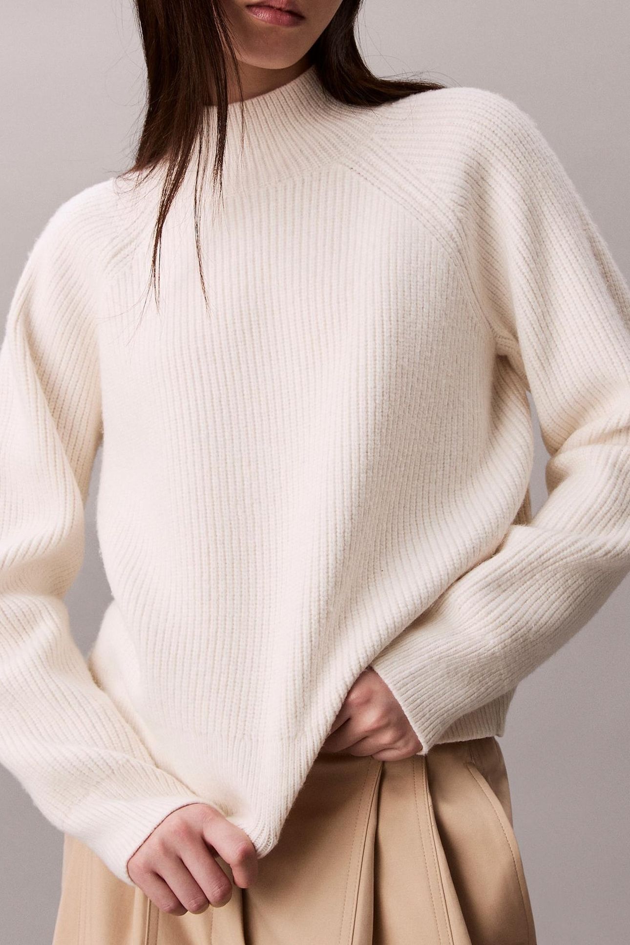 WOOLEN STITCH PULLOVER TOFU 5