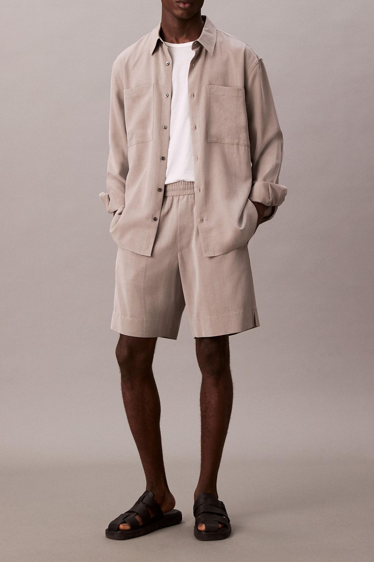 LS DRAPEY RELAXED SHIRT STEEPLE GRAY 3