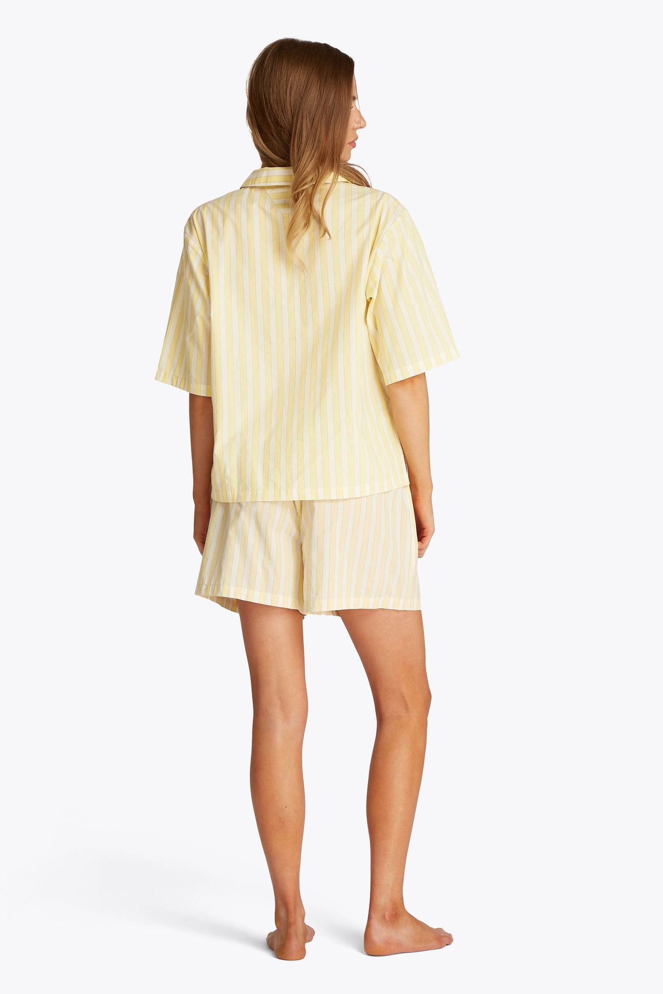 SS POPLIN SHIRT SHIRTING STRIPE CITRONELLA 3