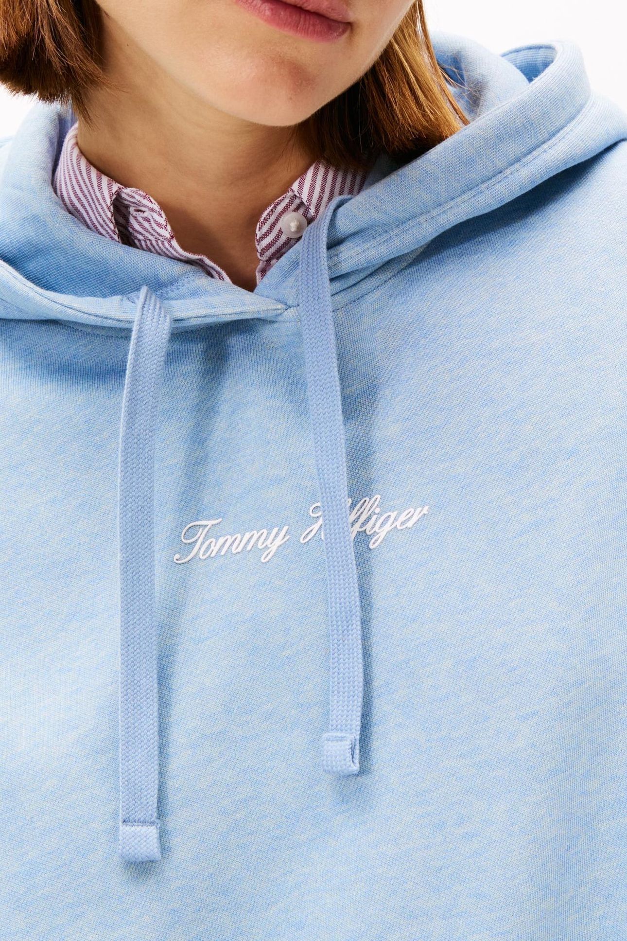 CLASSIC SCRIPT FLEECE BRISK BLUE HEATHER 5