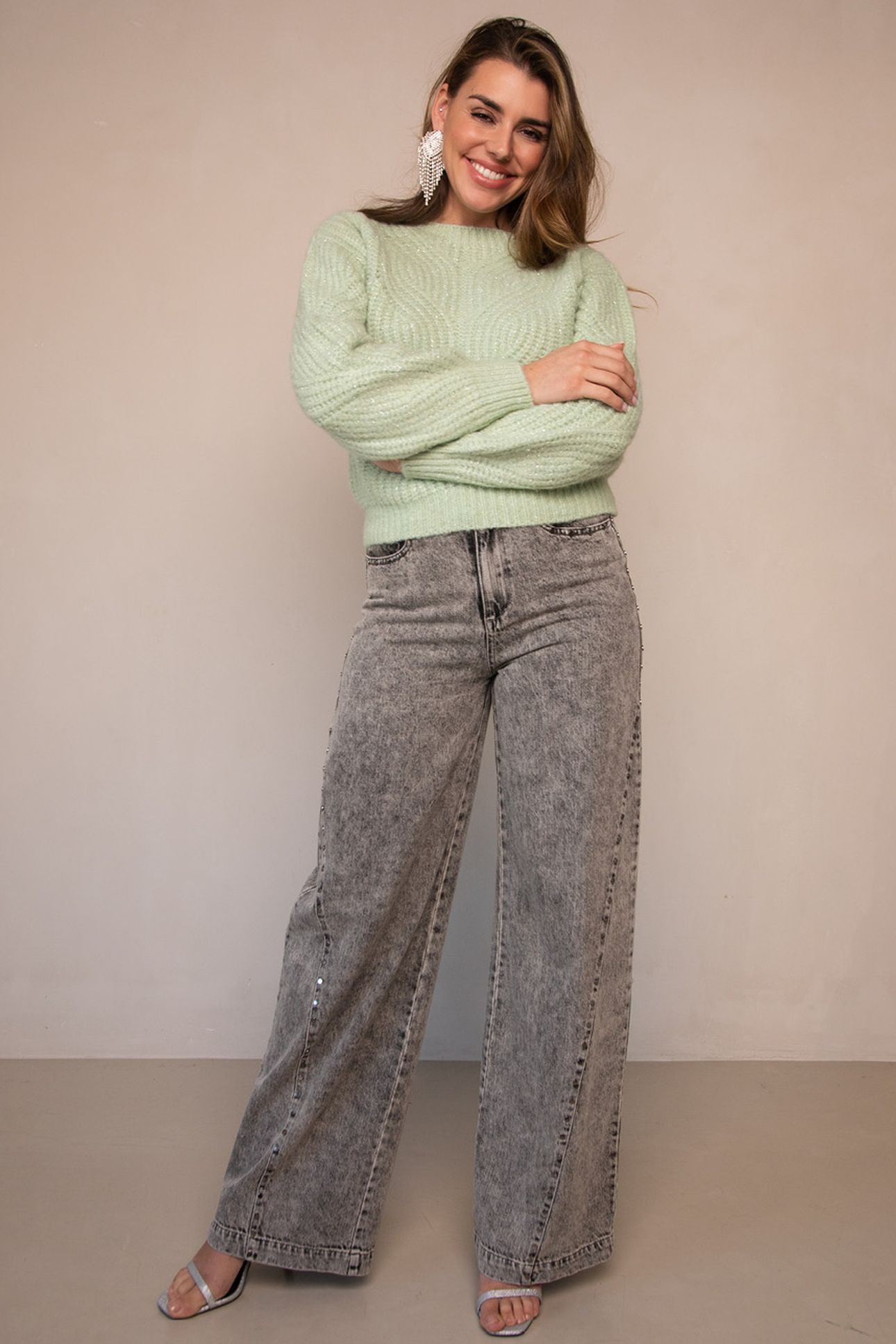 KATHLEEN PULLOVER SAGE GREEN 1