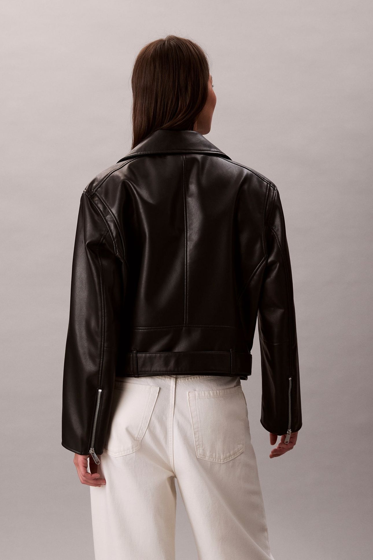 FAUX LEATHER MOTO JACKET BLACK BEAUTY 2